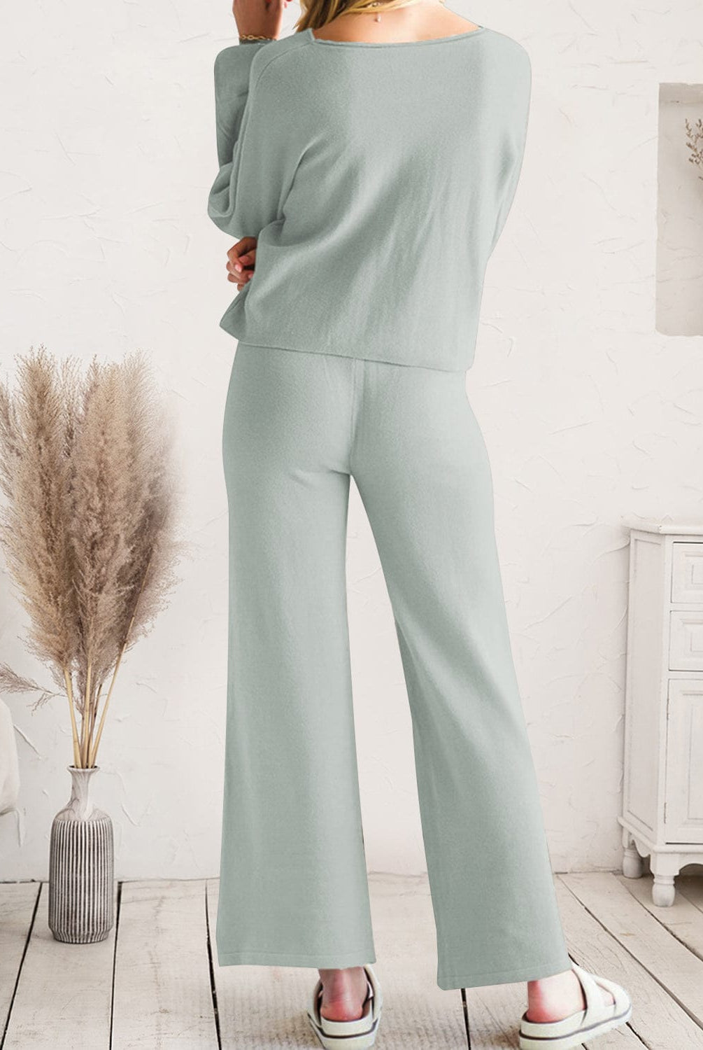 Long Sleeve Lounge Top and Drawstring Pants Set-Krush Kandy, Women's Online Fashion Boutique Located in Phoenix, Arizona (Scottsdale Area)