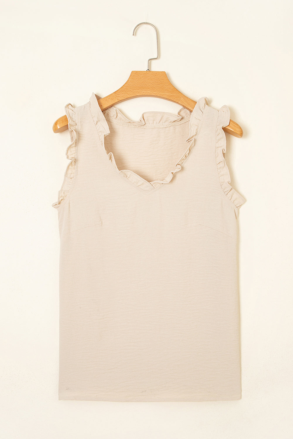 Soft Ruffle Trim Sleeveless Top-Tops-Krush Kandy, Women's Online Fashion Boutique Located in Phoenix, Arizona (Scottsdale Area)