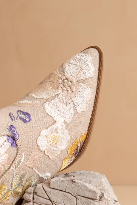 The Wanda Floral Applique Western Boot-Boots-Krush Kandy, Women's Online Fashion Boutique Located in Phoenix, Arizona (Scottsdale Area)