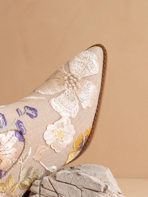 The Wanda Floral Applique Western Boot-Boots-Krush Kandy, Women's Online Fashion Boutique Located in Phoenix, Arizona (Scottsdale Area)