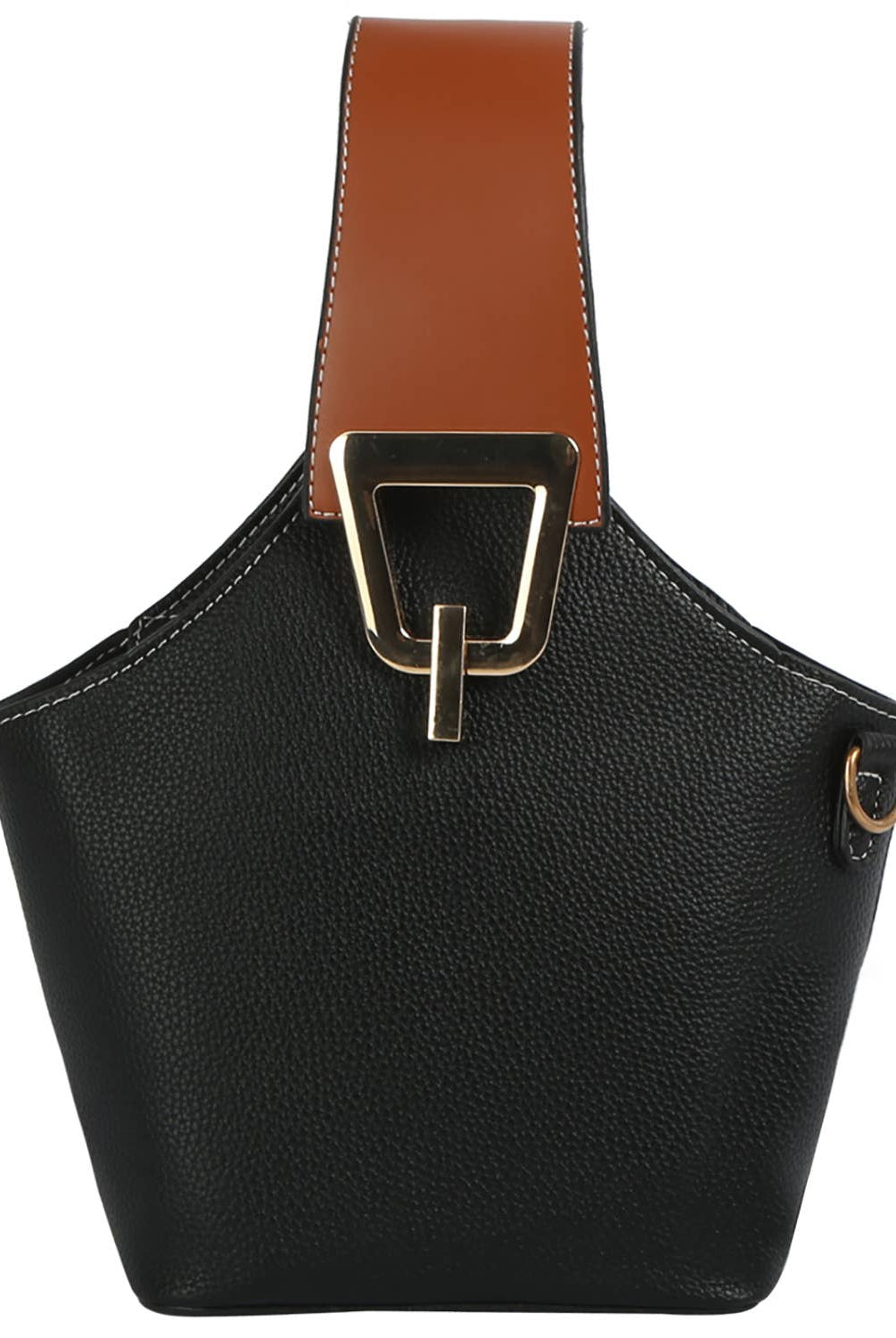 Buckle Handle Faux Leather Satchel-Purses & Bags-Krush Kandy, Women's Online Fashion Boutique Located in Phoenix, Arizona (Scottsdale Area)