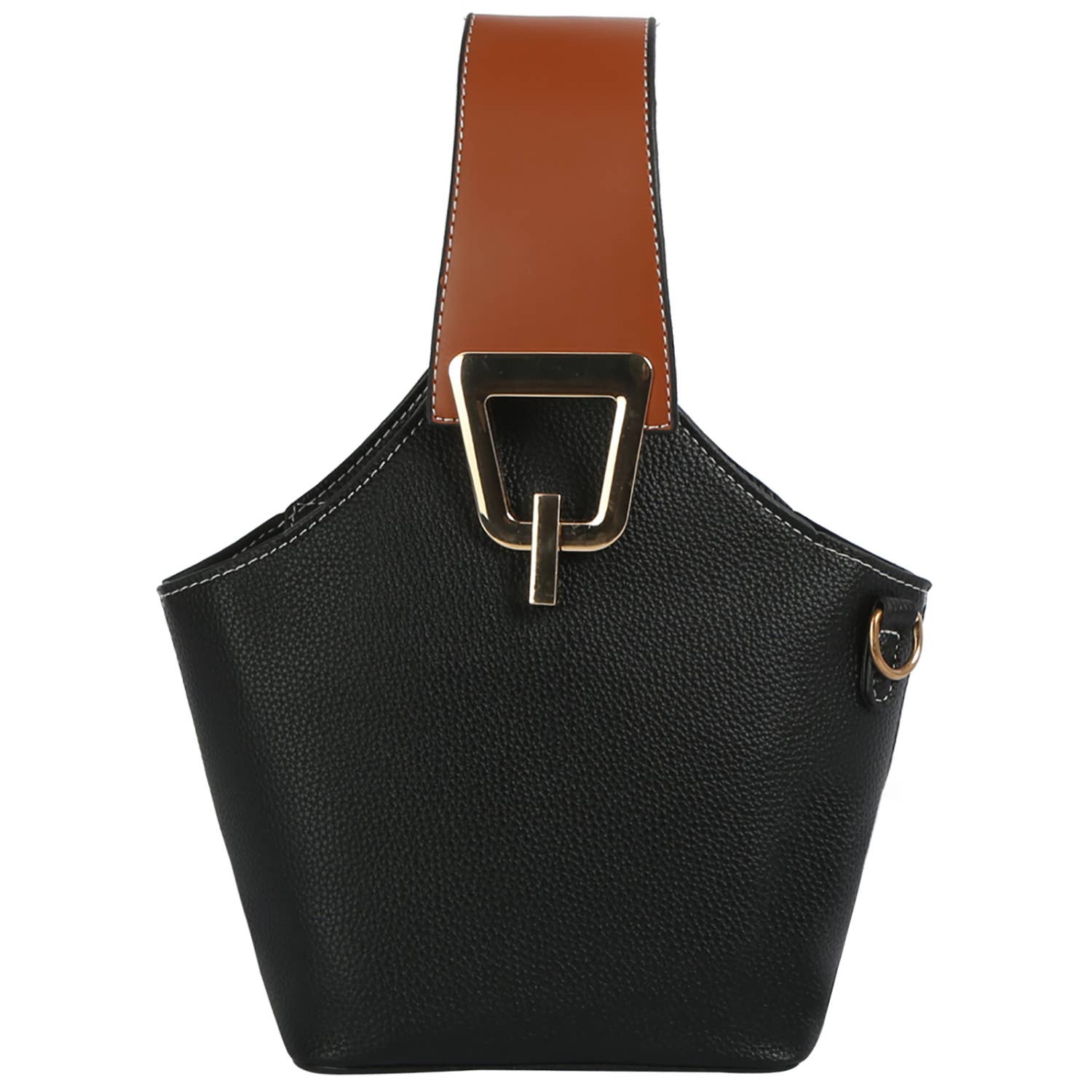 Buckle Handle Faux Leather Satchel-Purses & Bags-Krush Kandy, Women's Online Fashion Boutique Located in Phoenix, Arizona (Scottsdale Area)