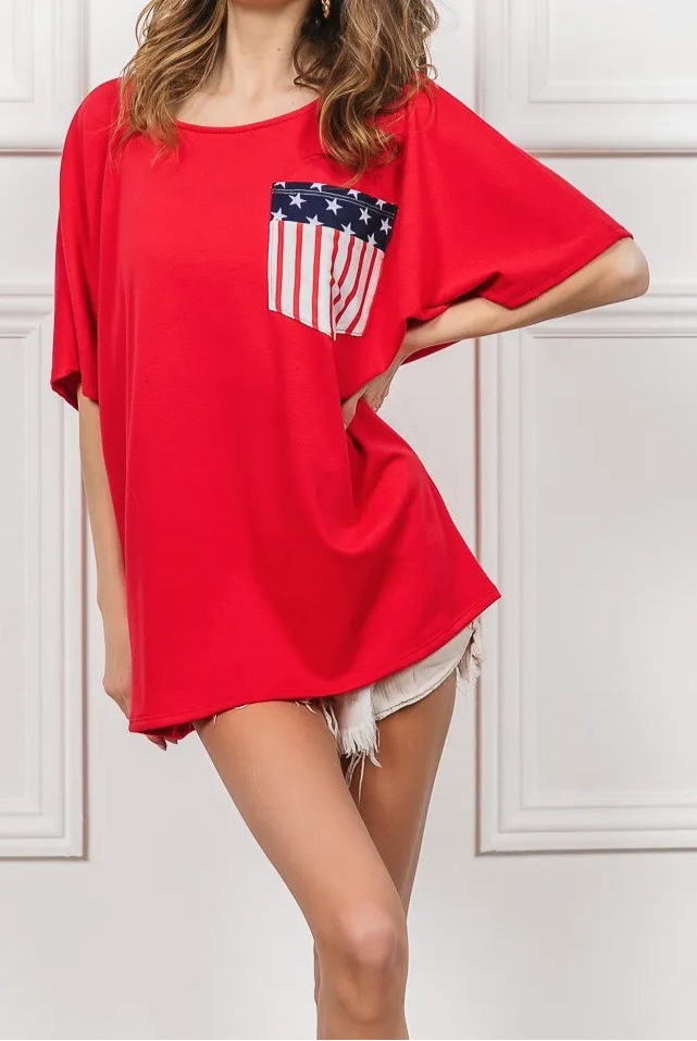 BiBi French Terry With Front Pocket Dolman Sleeves Top-Tops-Krush Kandy, Women's Online Fashion Boutique Located in Phoenix, Arizona (Scottsdale Area)
