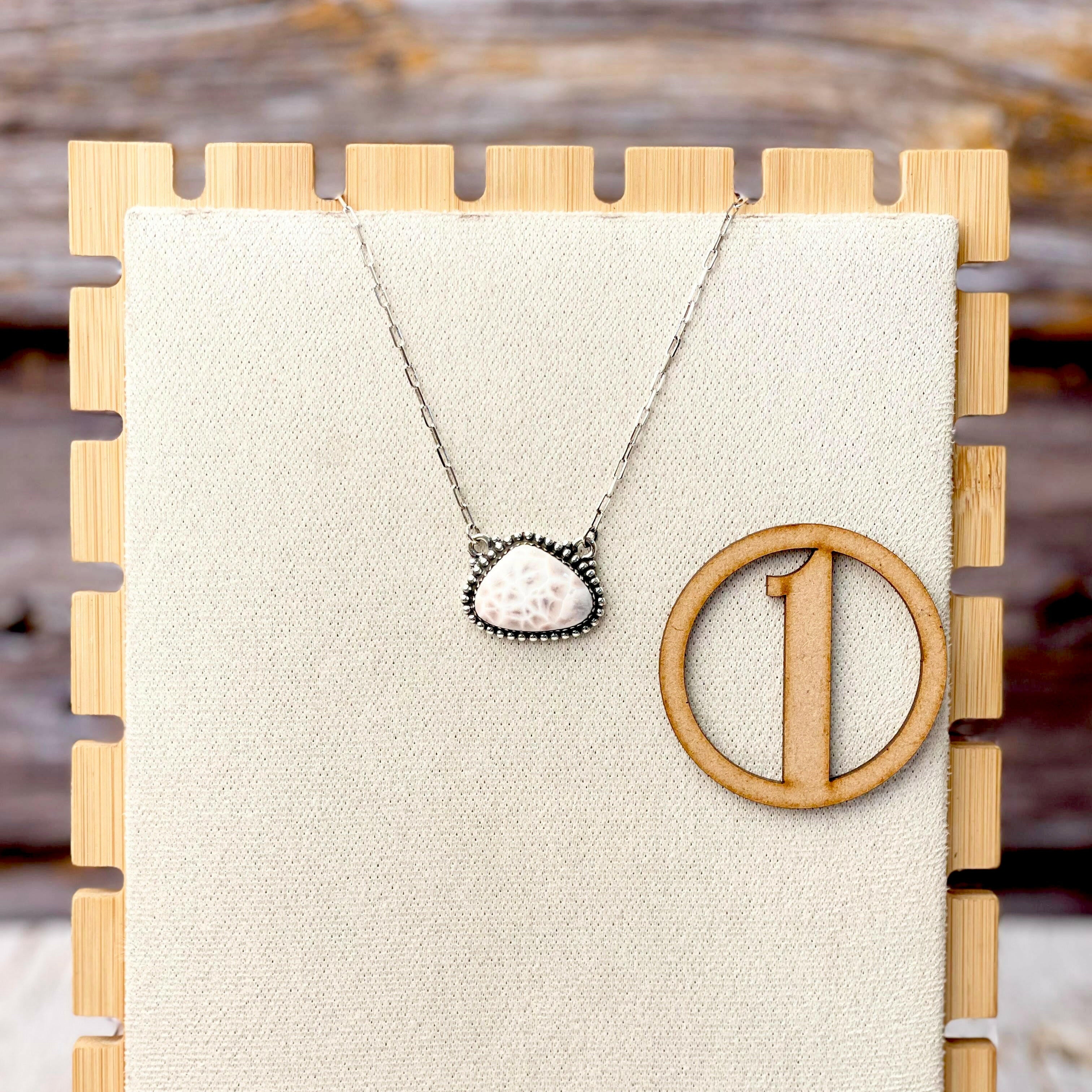 Pink Larimar Slab Necklaces-Necklaces-Krush Kandy, Women's Online Fashion Boutique Located in Phoenix, Arizona (Scottsdale Area)