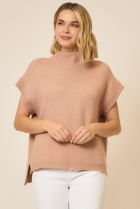 Sleeveless Knit Sweater Vest-Sweaters-Krush Kandy, Women's Online Fashion Boutique Located in Phoenix, Arizona (Scottsdale Area)
