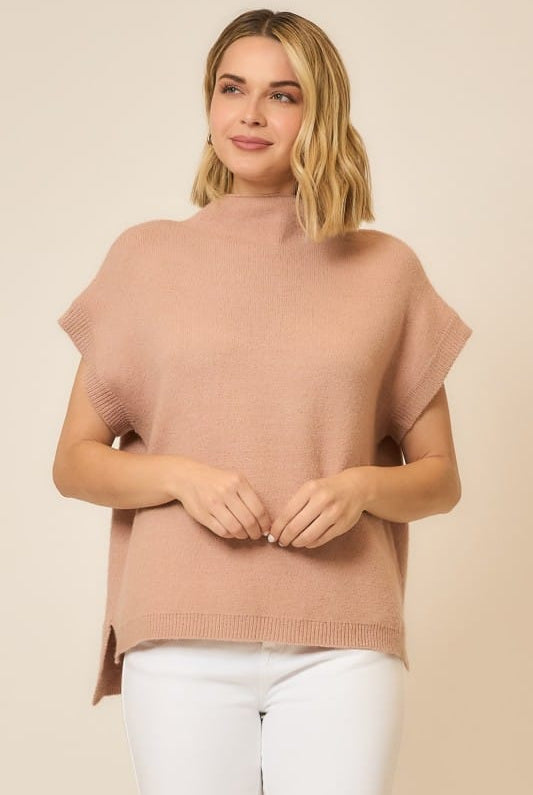 Sleeveless Knit Sweater Vest-Sweaters-Krush Kandy, Women's Online Fashion Boutique Located in Phoenix, Arizona (Scottsdale Area)