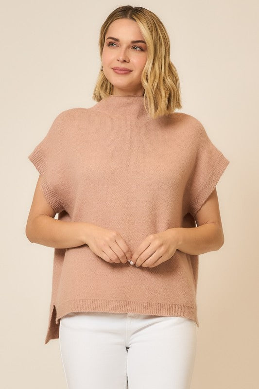 Sleeveless Knit Sweater Vest-Sweaters-Krush Kandy, Women's Online Fashion Boutique Located in Phoenix, Arizona (Scottsdale Area)