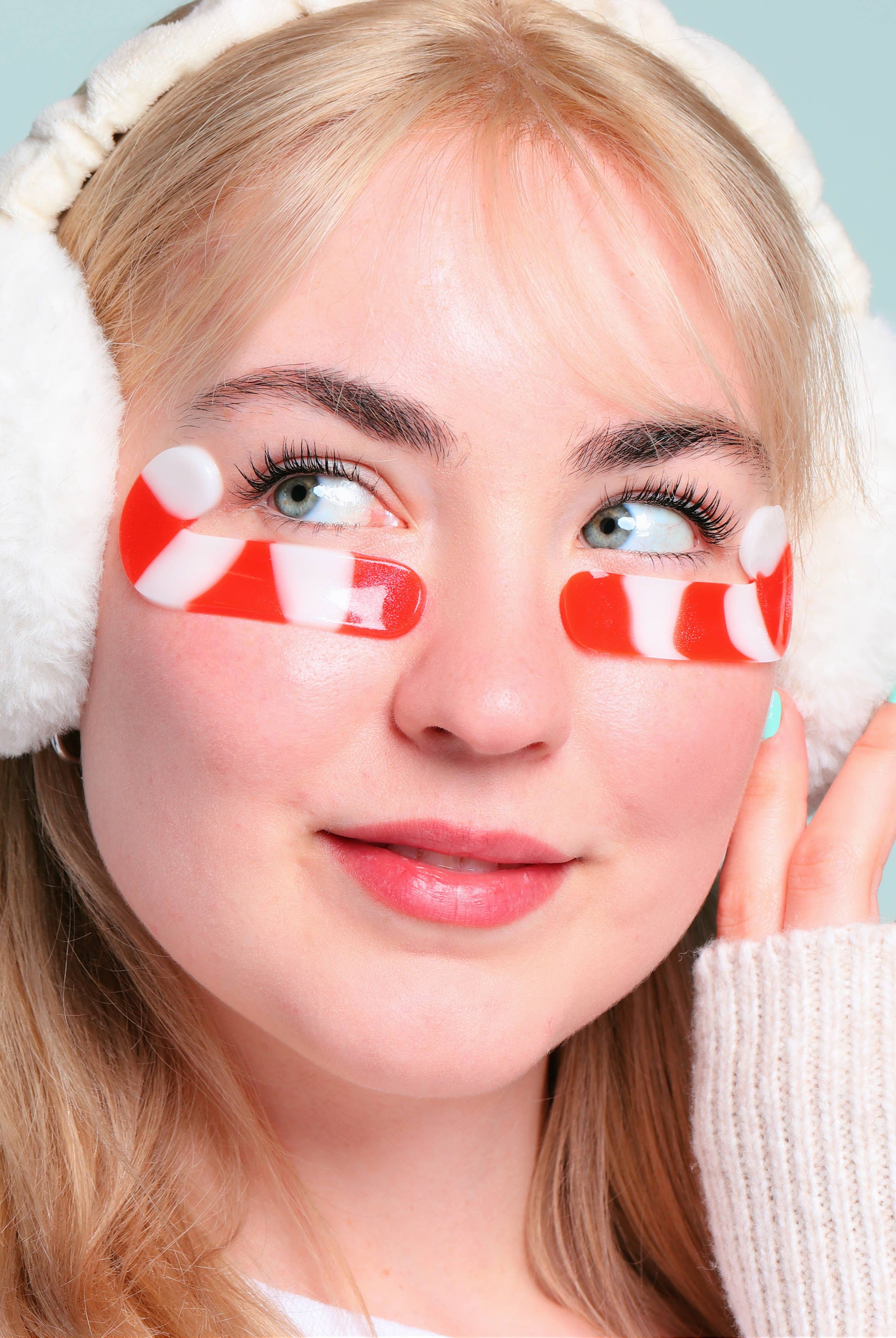 Christmas Holiday Candy Cane Cutie Depuffing Undereye Masks-Accessories-Krush Kandy, Women's Online Fashion Boutique Located in Phoenix, Arizona (Scottsdale Area)