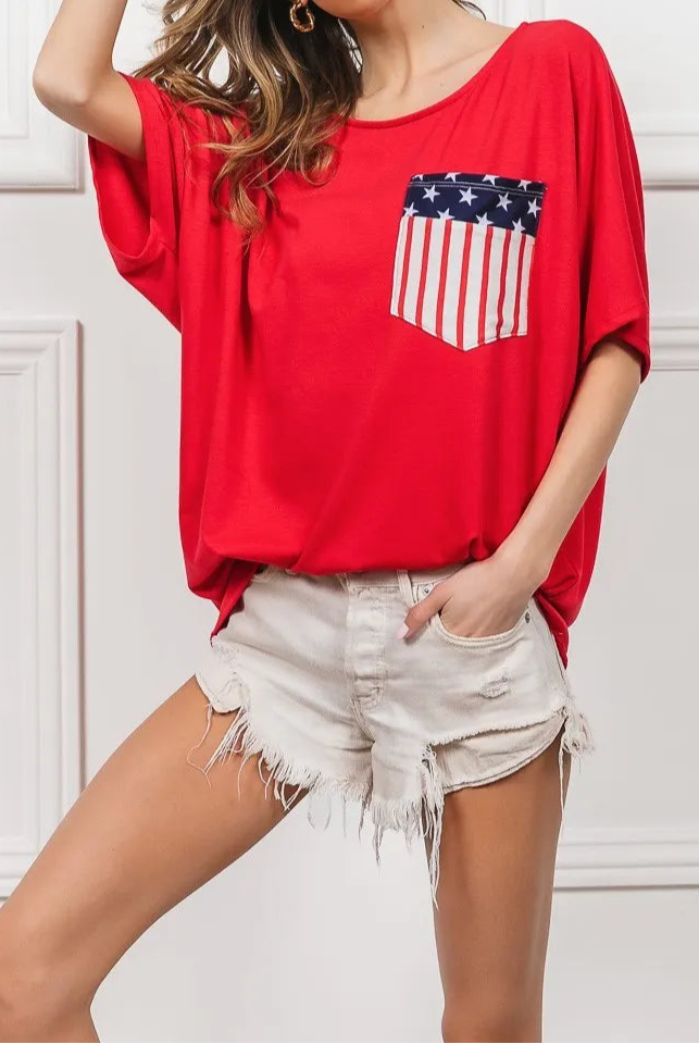 BiBi French Terry With Front Pocket Dolman Sleeves Top-Tops-Krush Kandy, Women's Online Fashion Boutique Located in Phoenix, Arizona (Scottsdale Area)