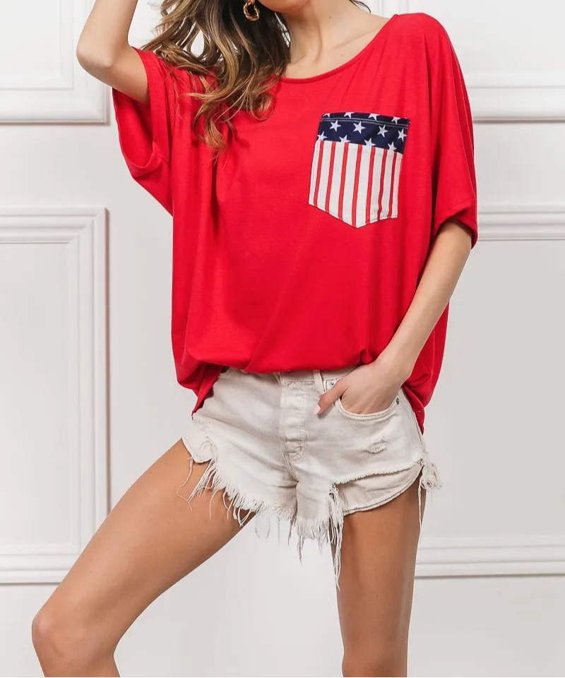 BiBi French Terry With Front Pocket Dolman Sleeves Top-Tops-Krush Kandy, Women's Online Fashion Boutique Located in Phoenix, Arizona (Scottsdale Area)