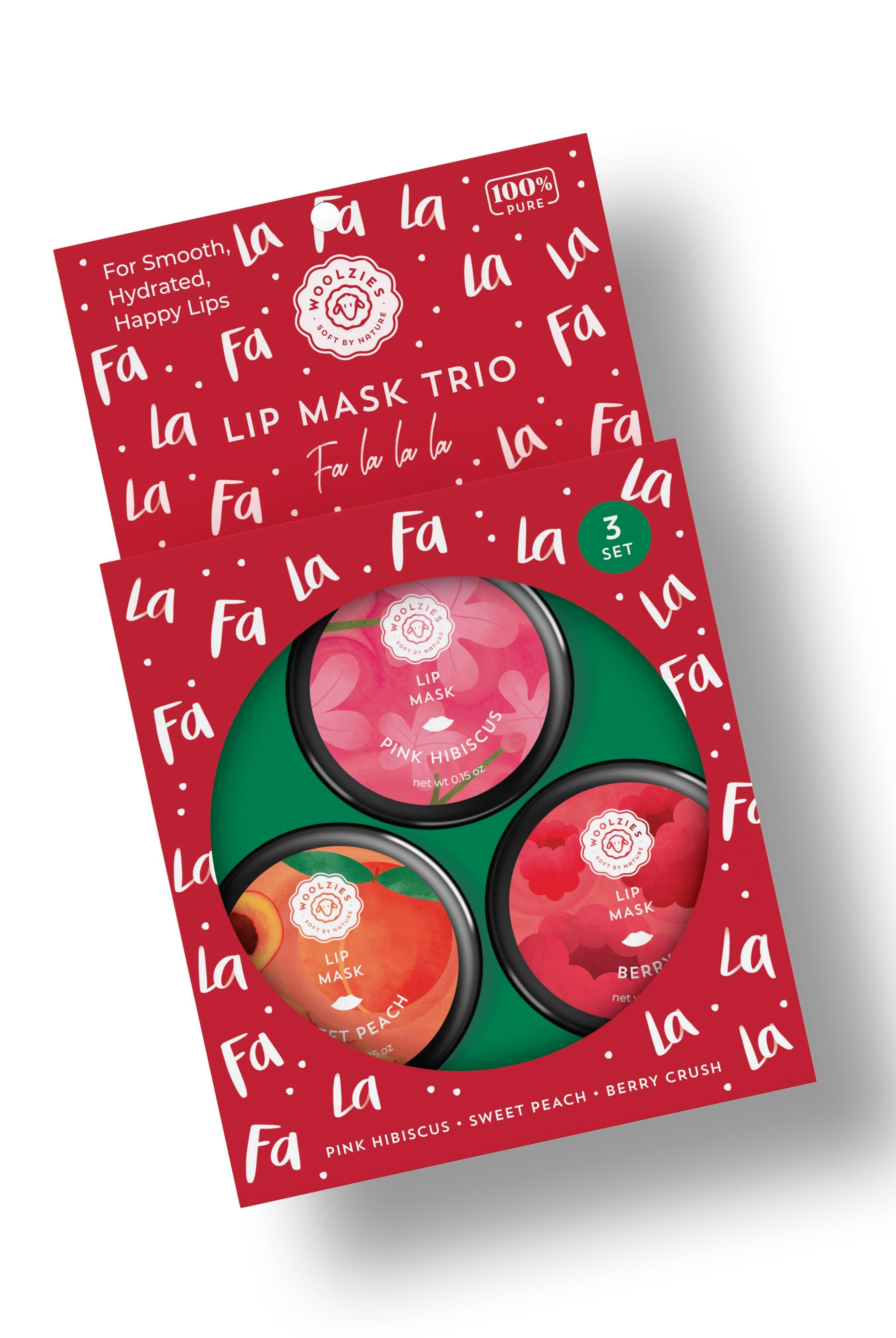 Fa La La La Holiday Trio Lip Mask-Accessories-Krush Kandy, Women's Online Fashion Boutique Located in Phoenix, Arizona (Scottsdale Area)