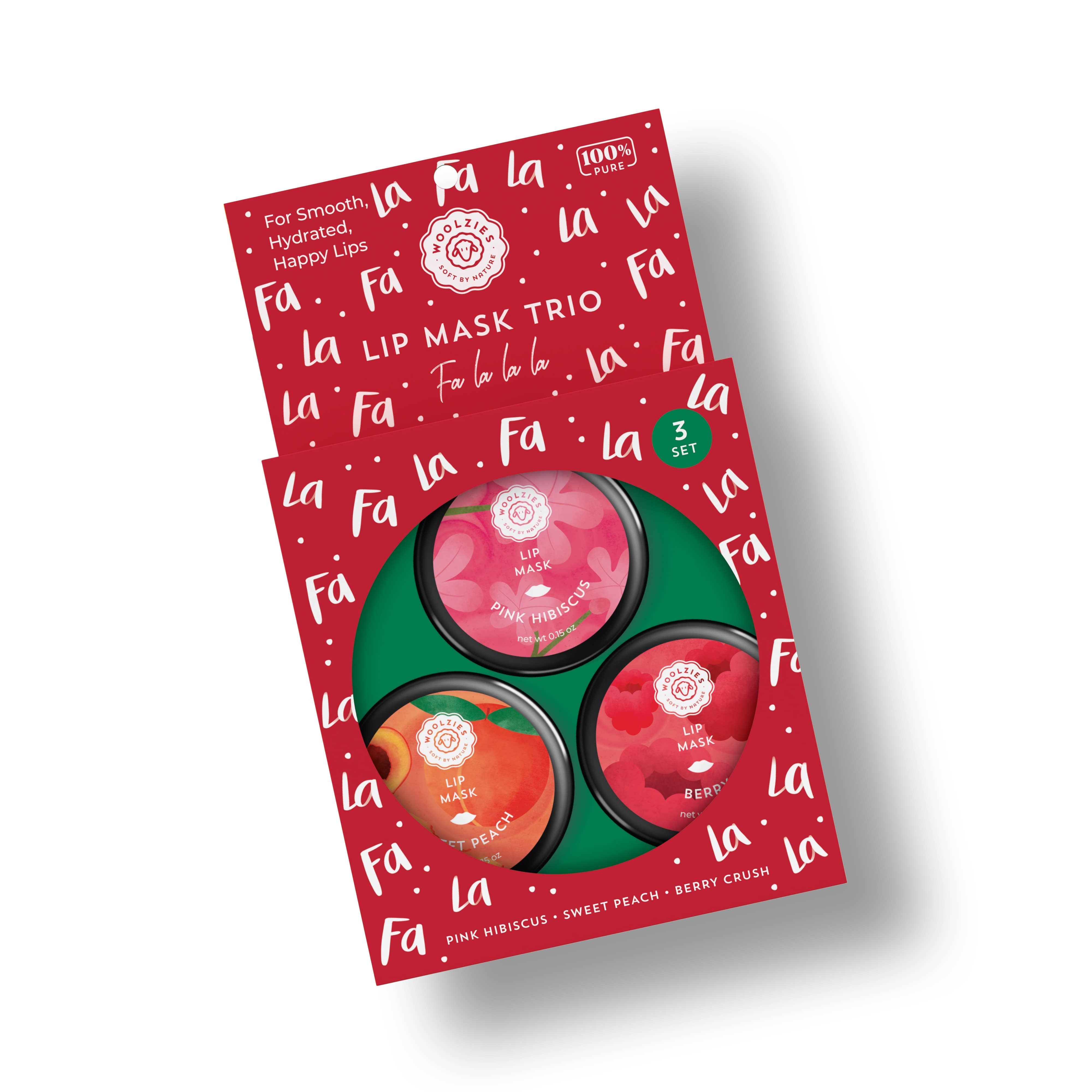 Fa La La La Holiday Trio Lip Mask-Accessories-Krush Kandy, Women's Online Fashion Boutique Located in Phoenix, Arizona (Scottsdale Area)