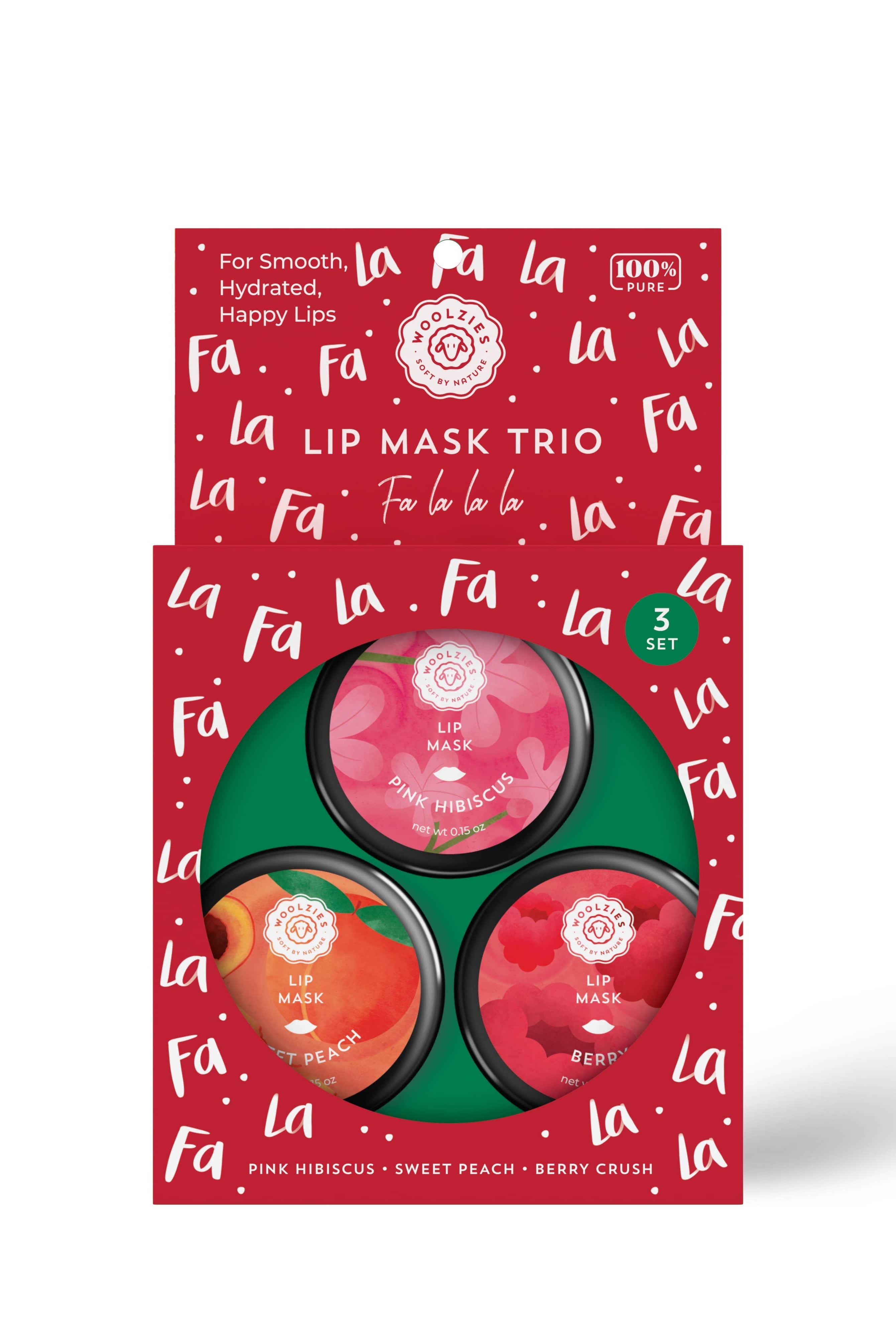 Fa La La La Holiday Trio Lip Mask-Accessories-Krush Kandy, Women's Online Fashion Boutique Located in Phoenix, Arizona (Scottsdale Area)