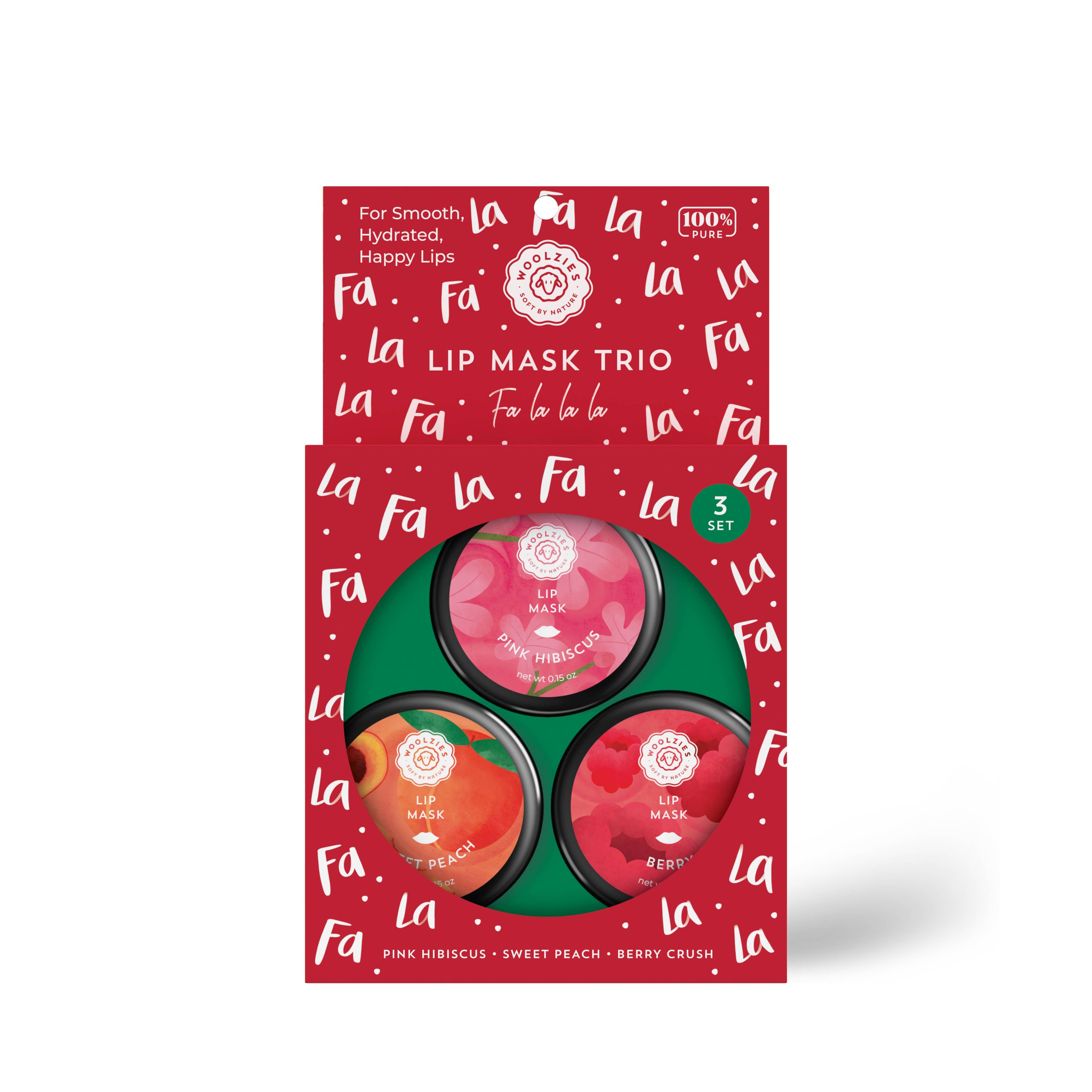 Fa La La La Holiday Trio Lip Mask-Accessories-Krush Kandy, Women's Online Fashion Boutique Located in Phoenix, Arizona (Scottsdale Area)
