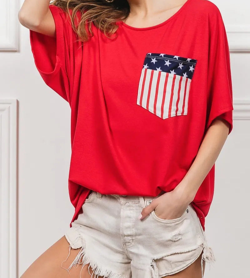 BiBi French Terry With Front Pocket Dolman Sleeves Top-Tops-Krush Kandy, Women's Online Fashion Boutique Located in Phoenix, Arizona (Scottsdale Area)