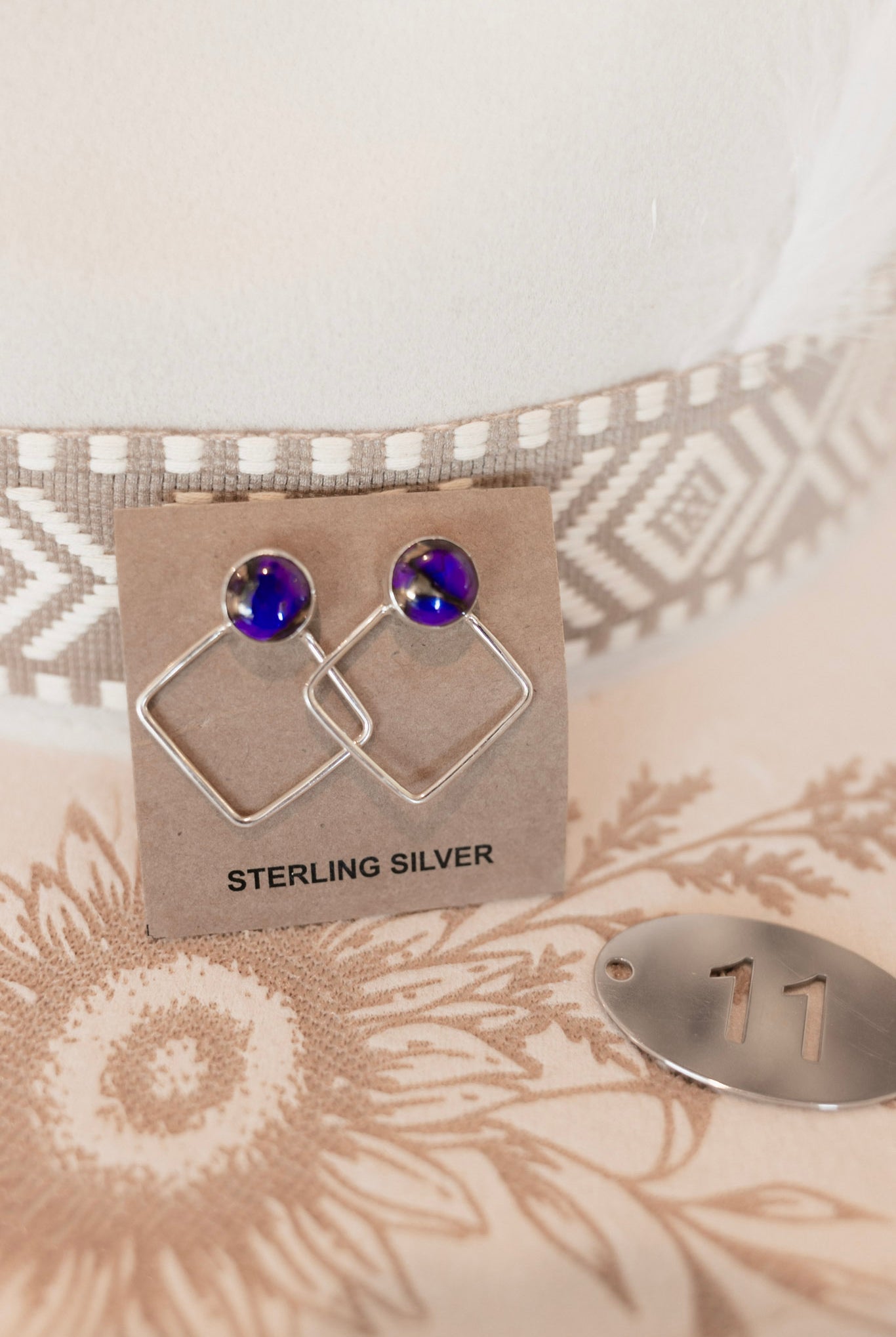 Stand Out Geometric Stone Earrings-Earrings-Krush Kandy, Women's Online Fashion Boutique Located in Phoenix, Arizona (Scottsdale Area)
