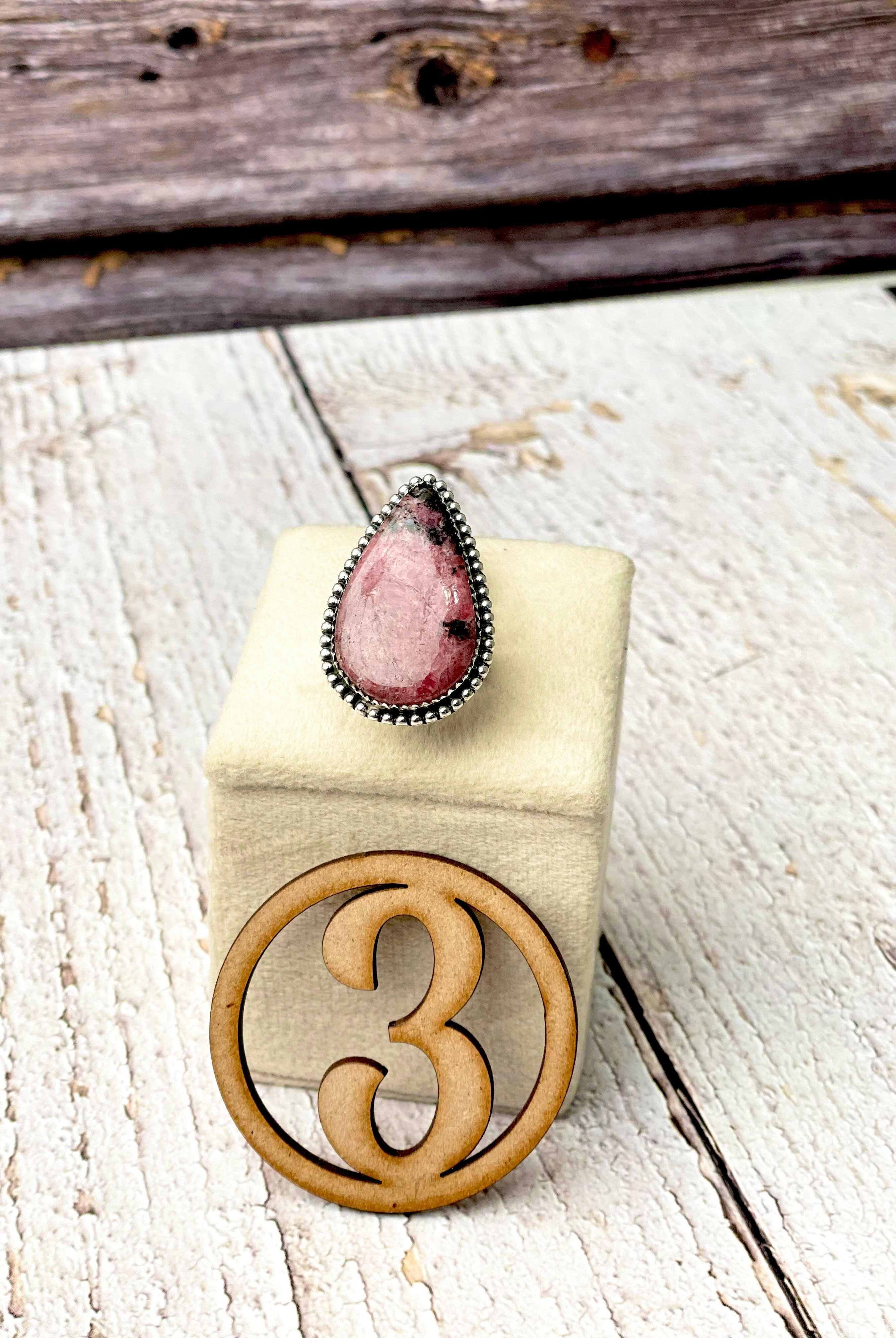 Rhodonite Slab Rings-Ring-Krush Kandy, Women's Online Fashion Boutique Located in Phoenix, Arizona (Scottsdale Area)