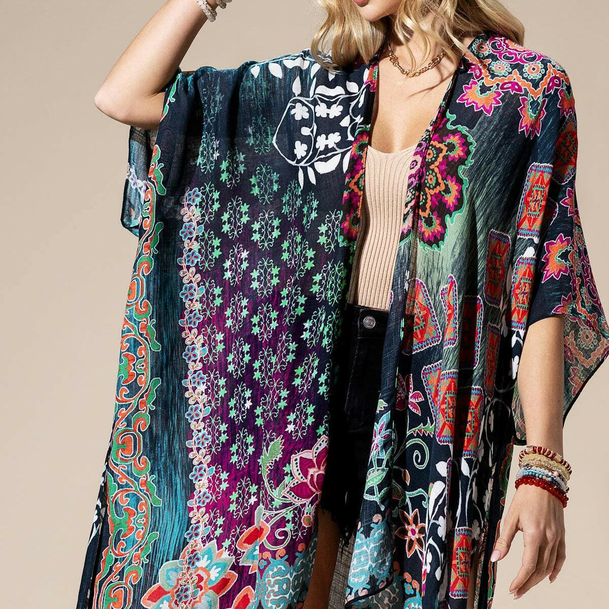 Multi Kimono-Kimono-Krush Kandy, Women's Online Fashion Boutique Located in Phoenix, Arizona (Scottsdale Area)