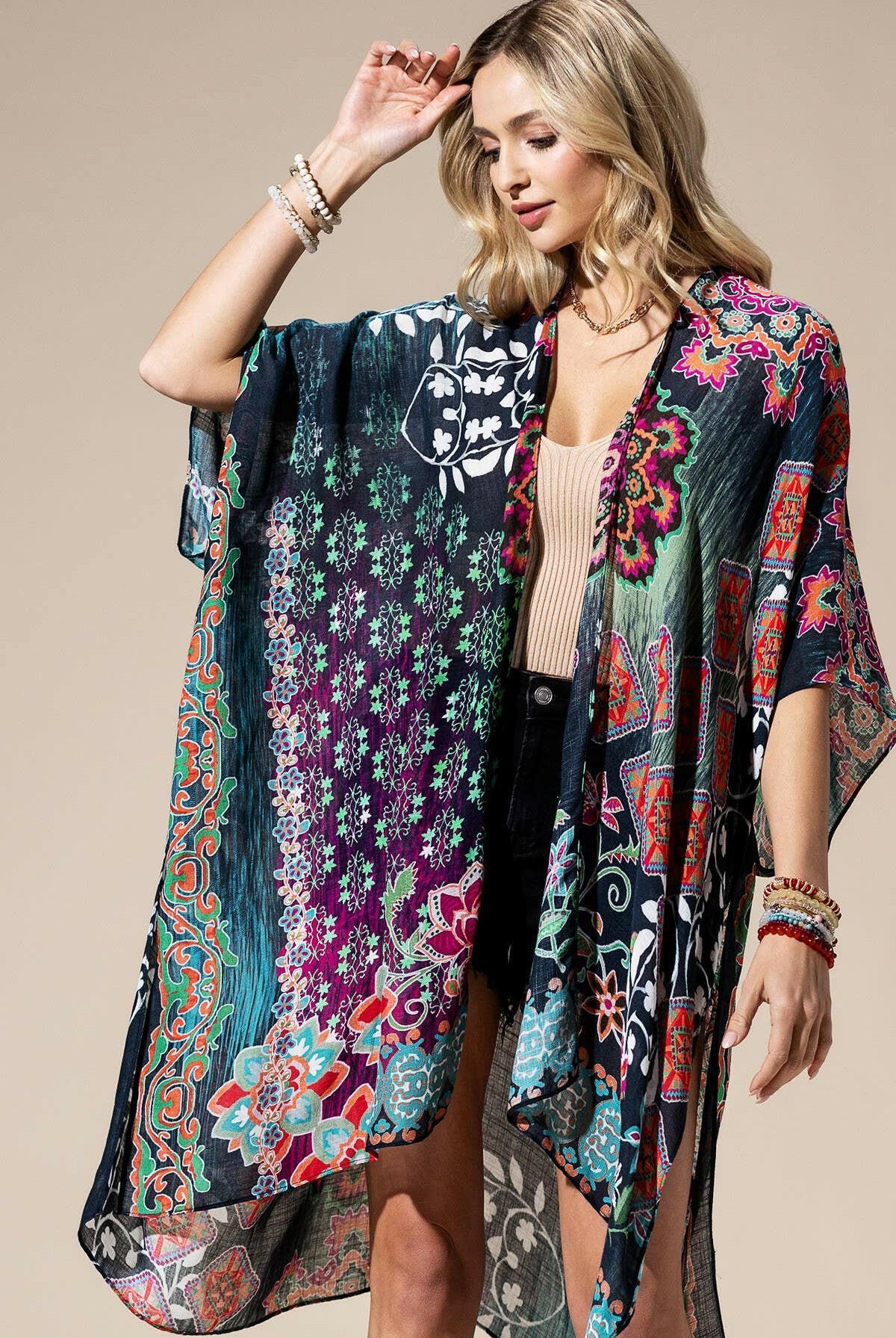 Multi Kimono-Kimono-Krush Kandy, Women's Online Fashion Boutique Located in Phoenix, Arizona (Scottsdale Area)