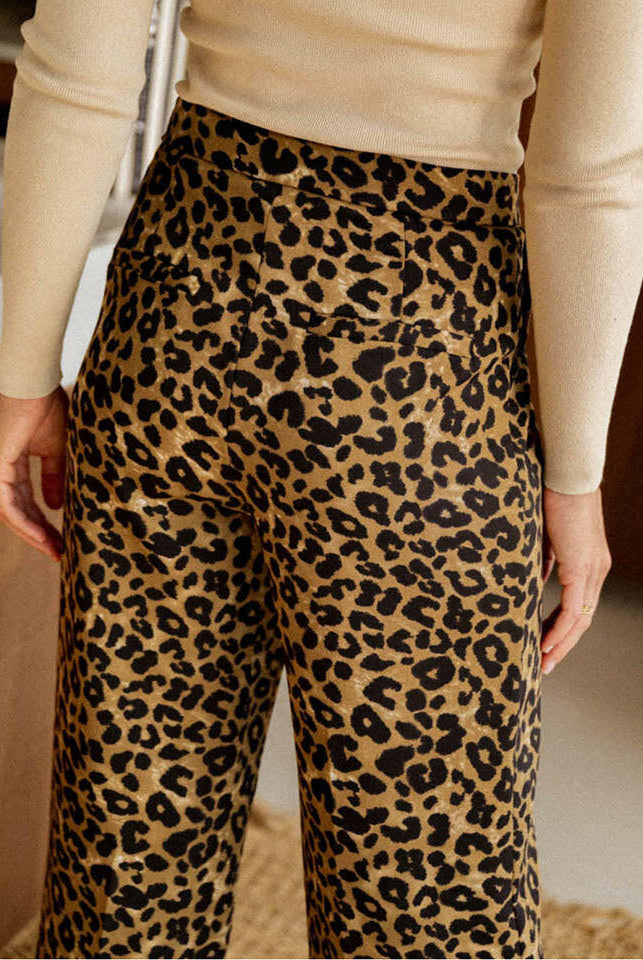 Leopard Wide Leg Pants-Pants-Krush Kandy, Women's Online Fashion Boutique Located in Phoenix, Arizona (Scottsdale Area)