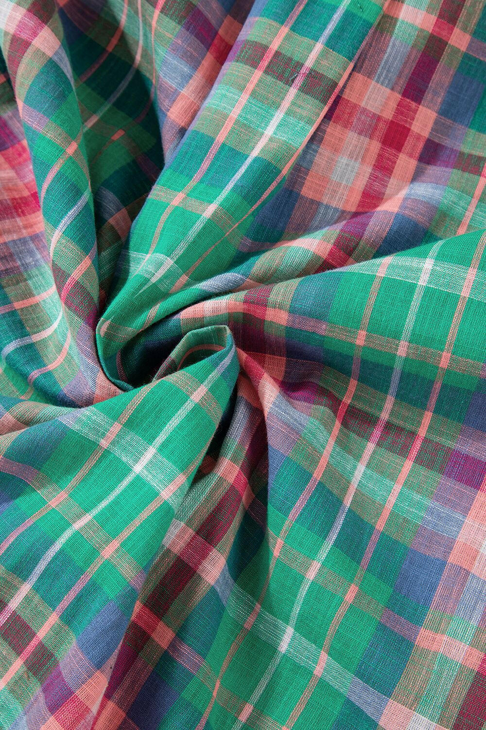 Pastel Plaid Button-Up Blouse-Blouses-Krush Kandy, Women's Online Fashion Boutique Located in Phoenix, Arizona (Scottsdale Area)