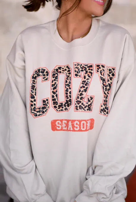 Cozy Season Sweatshirt-Graphic Tees-Krush Kandy, Women's Online Fashion Boutique Located in Phoenix, Arizona (Scottsdale Area)