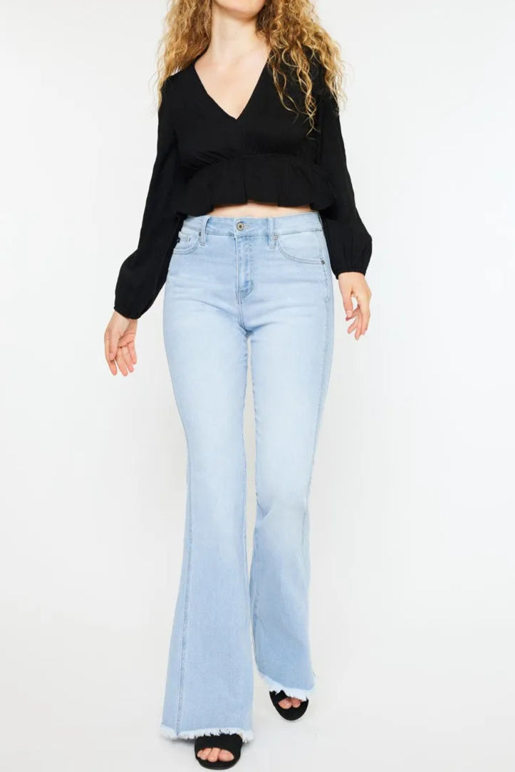 Kancan High Rise Curvy Flare Jeans-Denim-Krush Kandy, Women's Online Fashion Boutique Located in Phoenix, Arizona (Scottsdale Area)
