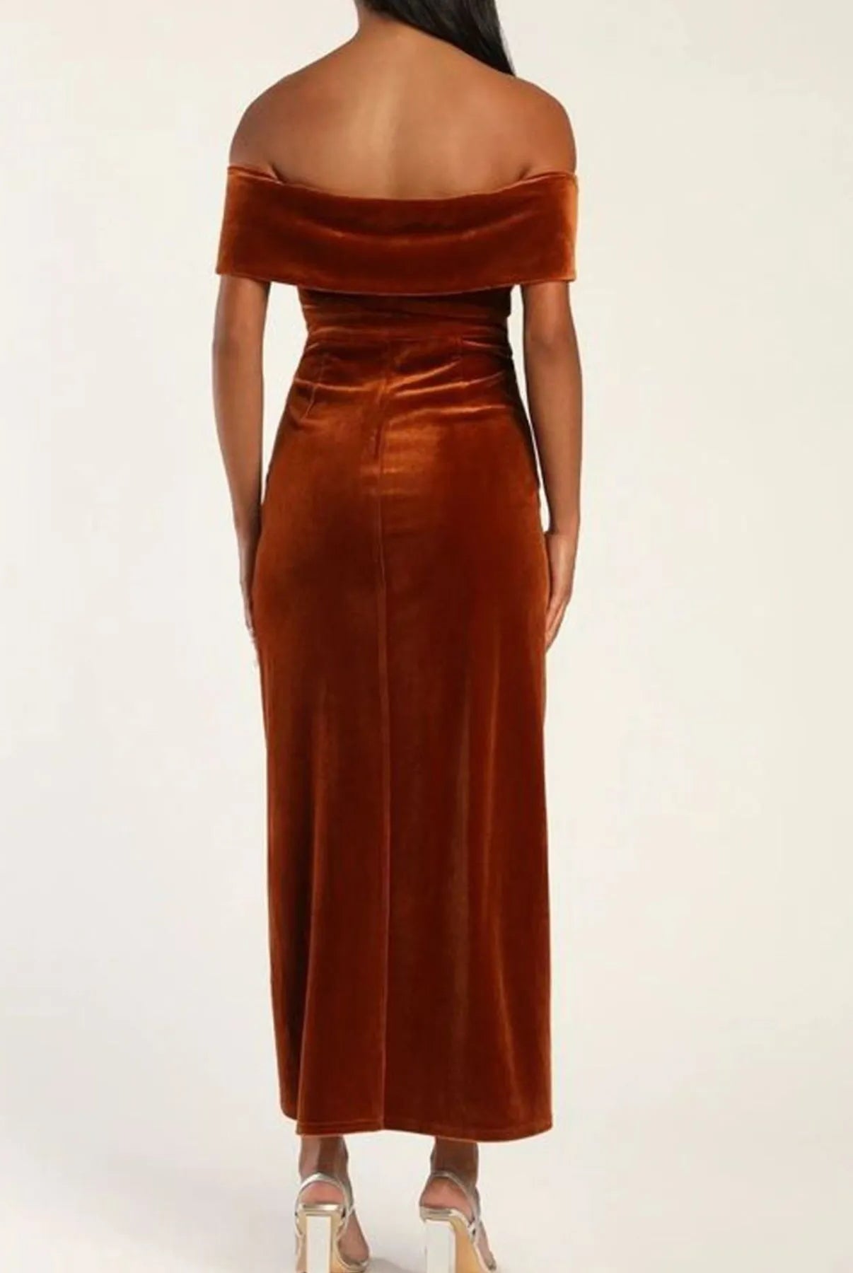 Off-Shoulder Wrap Dress with Side Slit-Dresses-Krush Kandy, Women's Online Fashion Boutique Located in Phoenix, Arizona (Scottsdale Area)