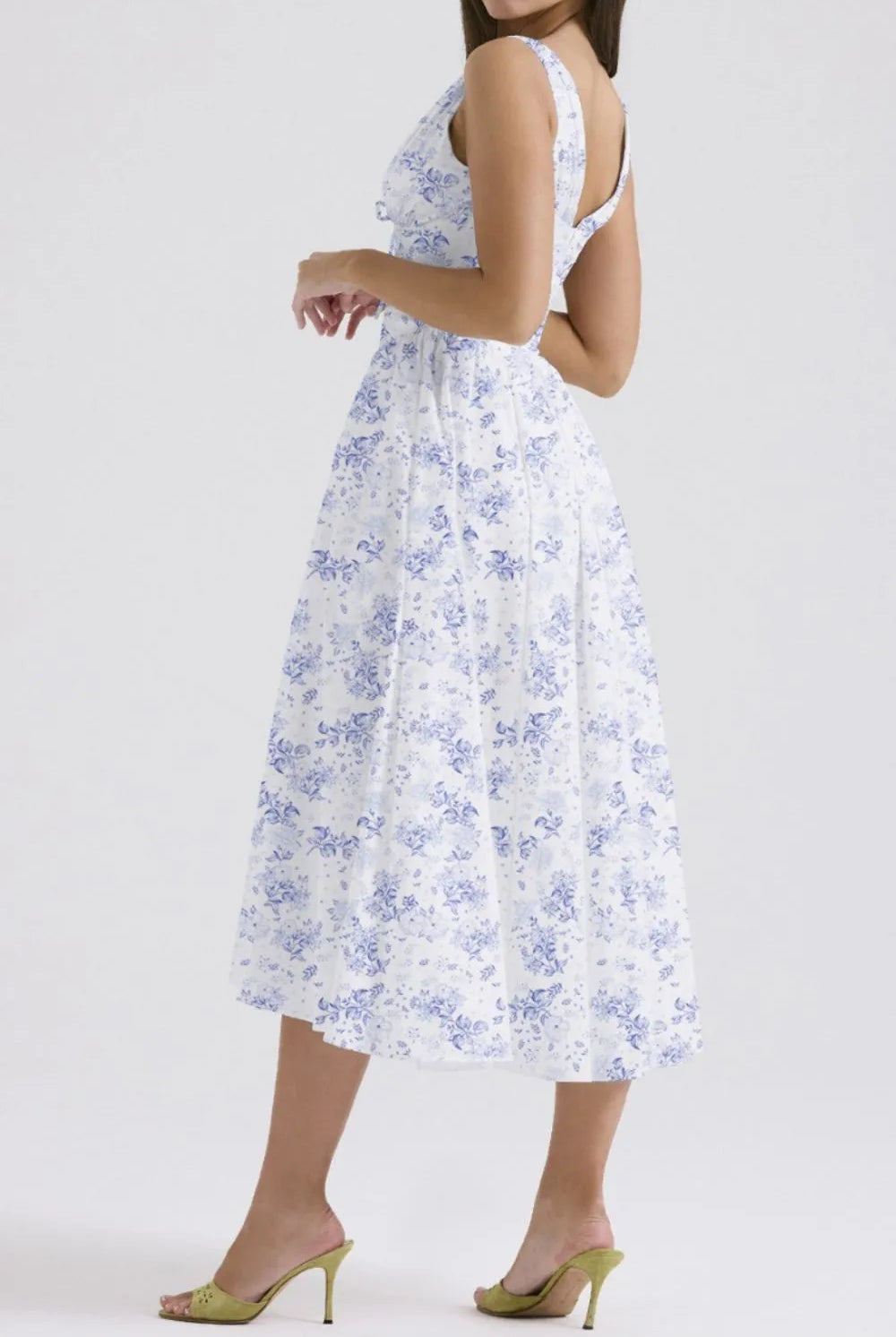 Floral V-Neck Sleeveless Midi Dress with Pockets-Dresses-Krush Kandy, Women's Online Fashion Boutique Located in Phoenix, Arizona (Scottsdale Area)