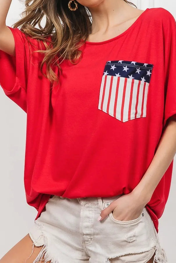 BiBi French Terry With Front Pocket Dolman Sleeves Top-Tops-Krush Kandy, Women's Online Fashion Boutique Located in Phoenix, Arizona (Scottsdale Area)
