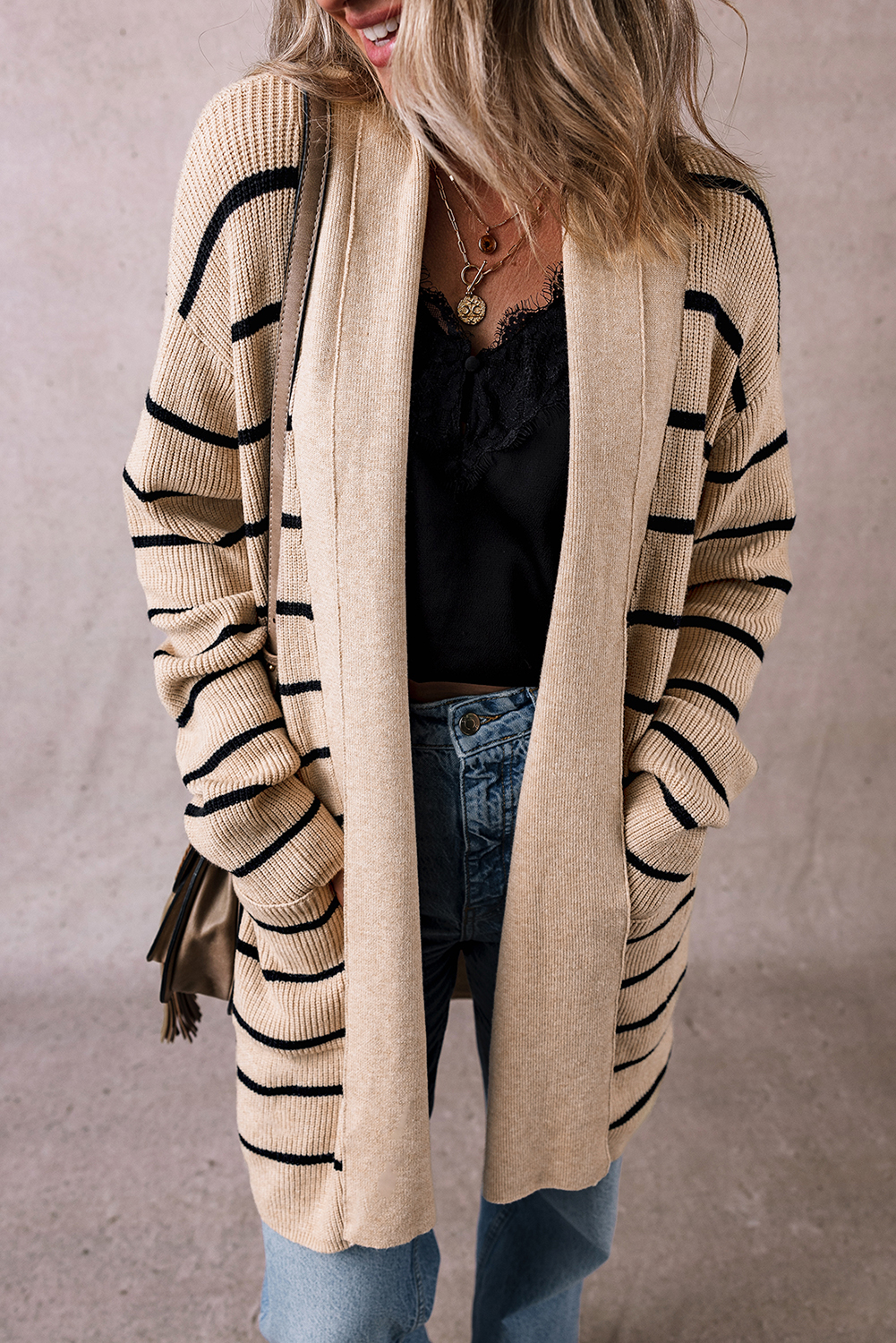 The Weekend Stroll Open Front Cardigan-Cardigans-Krush Kandy, Women's Online Fashion Boutique Located in Phoenix, Arizona (Scottsdale Area)