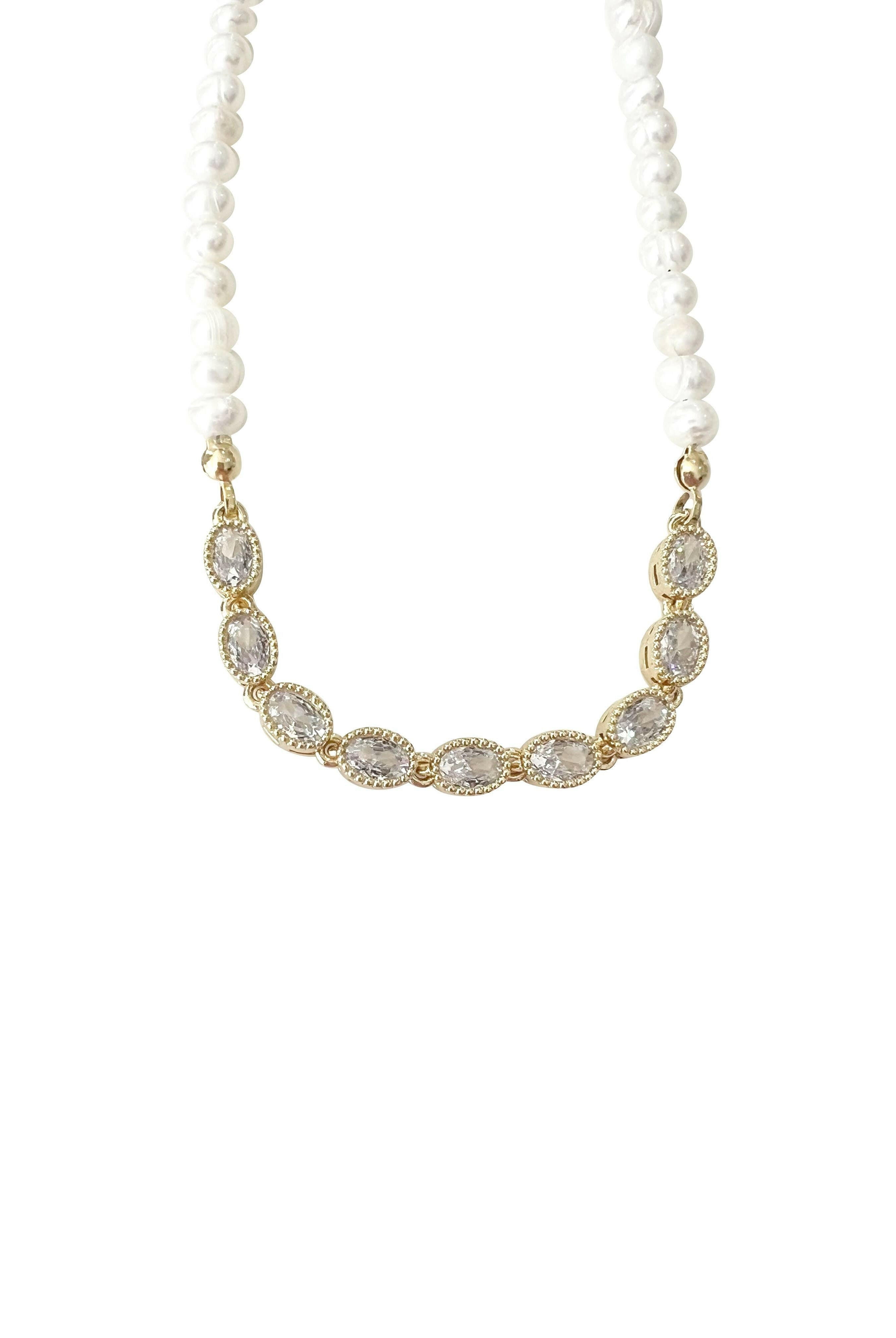 Pearl Necklace-Necklace-Krush Kandy, Women's Online Fashion Boutique Located in Phoenix, Arizona (Scottsdale Area)