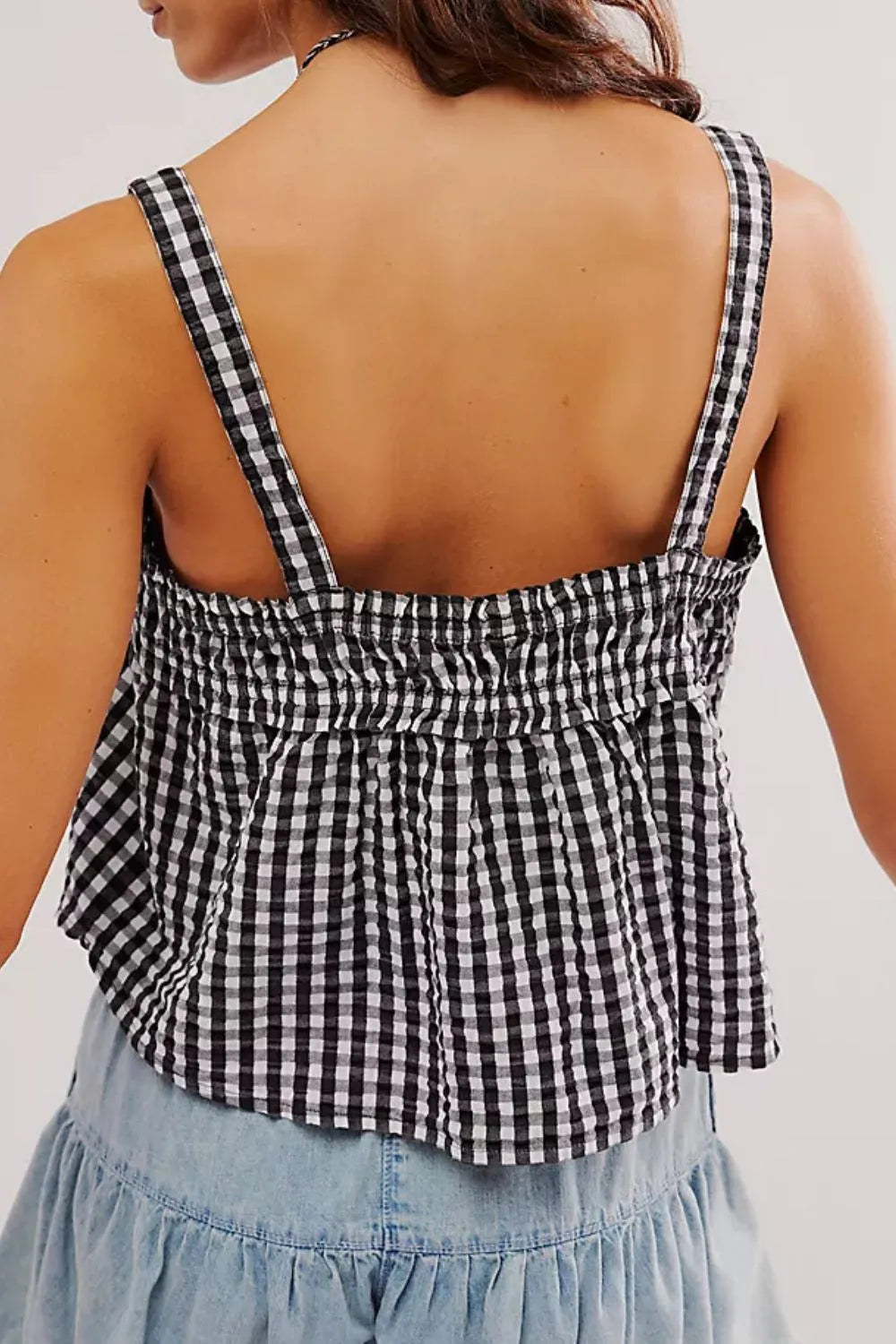 Tied Front Textured Square Neck Cami-Krush Kandy, Women's Online Fashion Boutique Located in Phoenix, Arizona (Scottsdale Area)