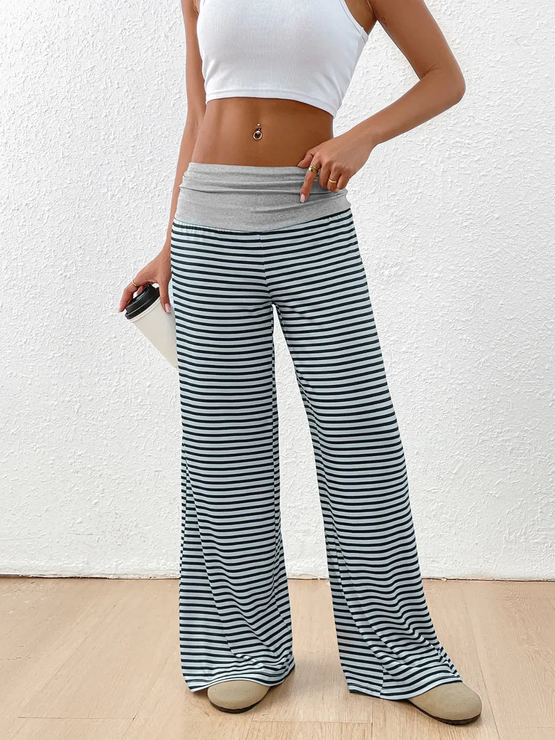 Striped Wide Leg Pants-Krush Kandy, Women's Online Fashion Boutique Located in Phoenix, Arizona (Scottsdale Area)