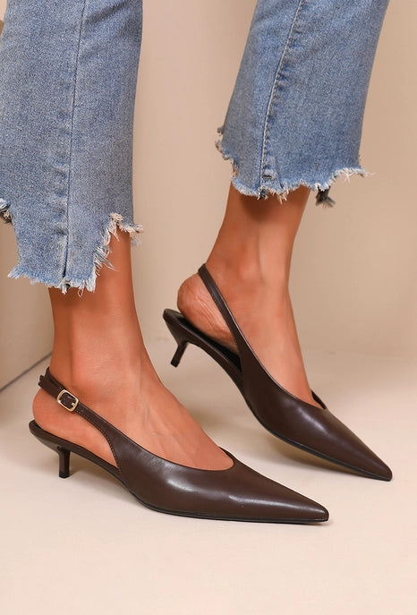 Pointed Toe Slingback Pumps-Shoes-Krush Kandy, Women's Online Fashion Boutique Located in Phoenix, Arizona (Scottsdale Area)