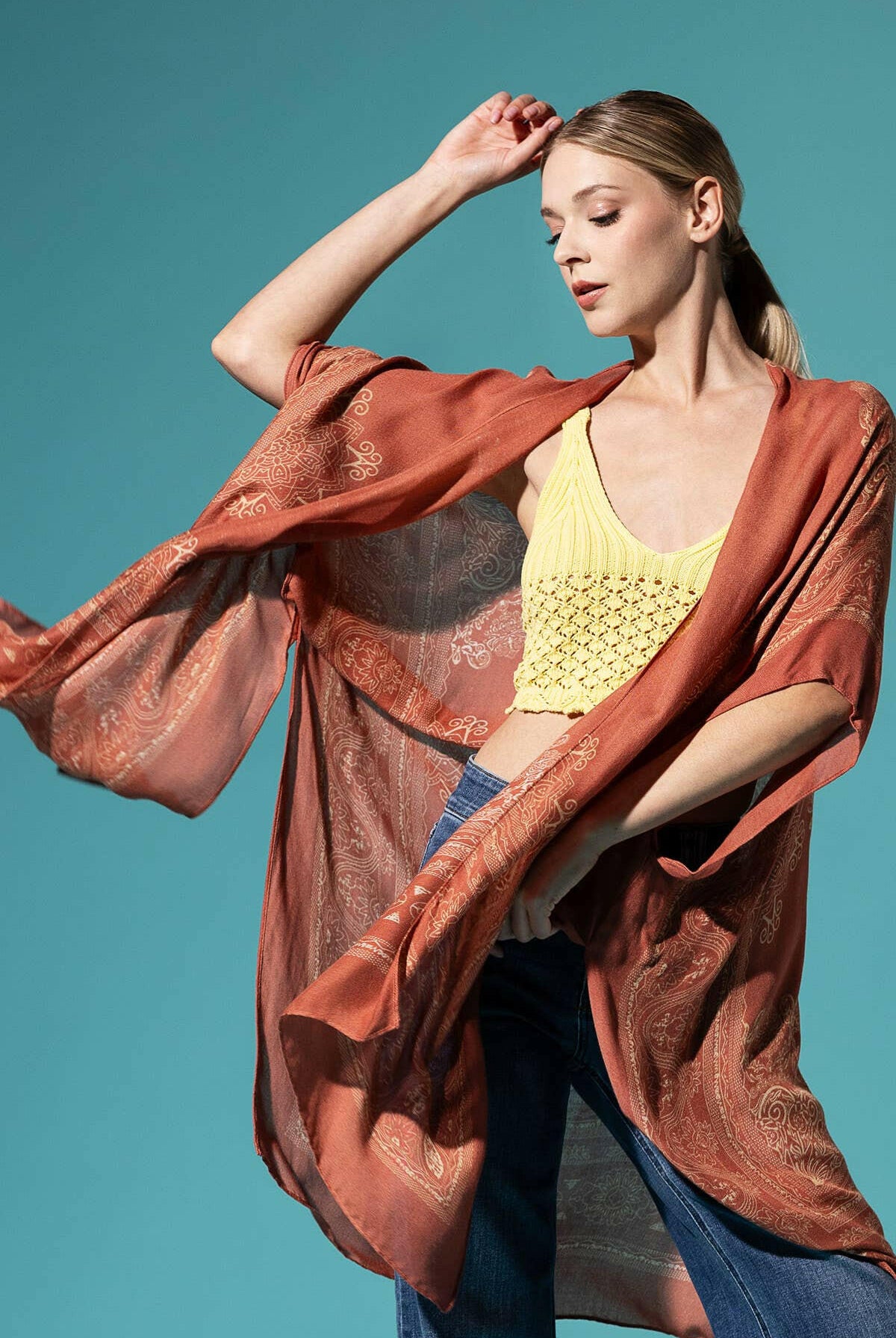 Ornate Mandala Kimono-Kimono-Krush Kandy, Women's Online Fashion Boutique Located in Phoenix, Arizona (Scottsdale Area)