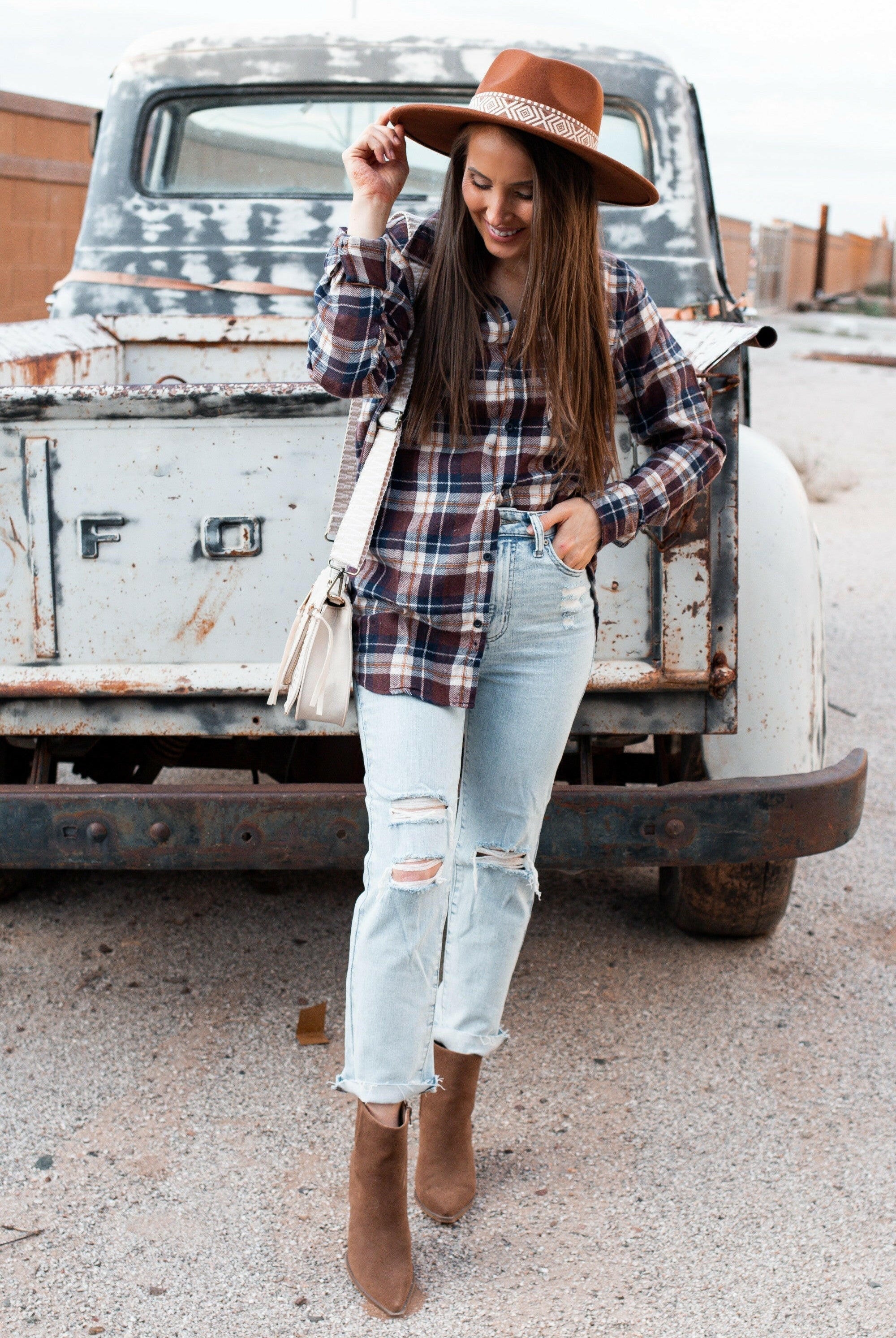 Cool As Ice Long Sleeve Plaid Top | S-2X, 3 Colors!-Long Sleeve Tops-Krush Kandy, Women's Online Fashion Boutique Located in Phoenix, Arizona (Scottsdale Area)