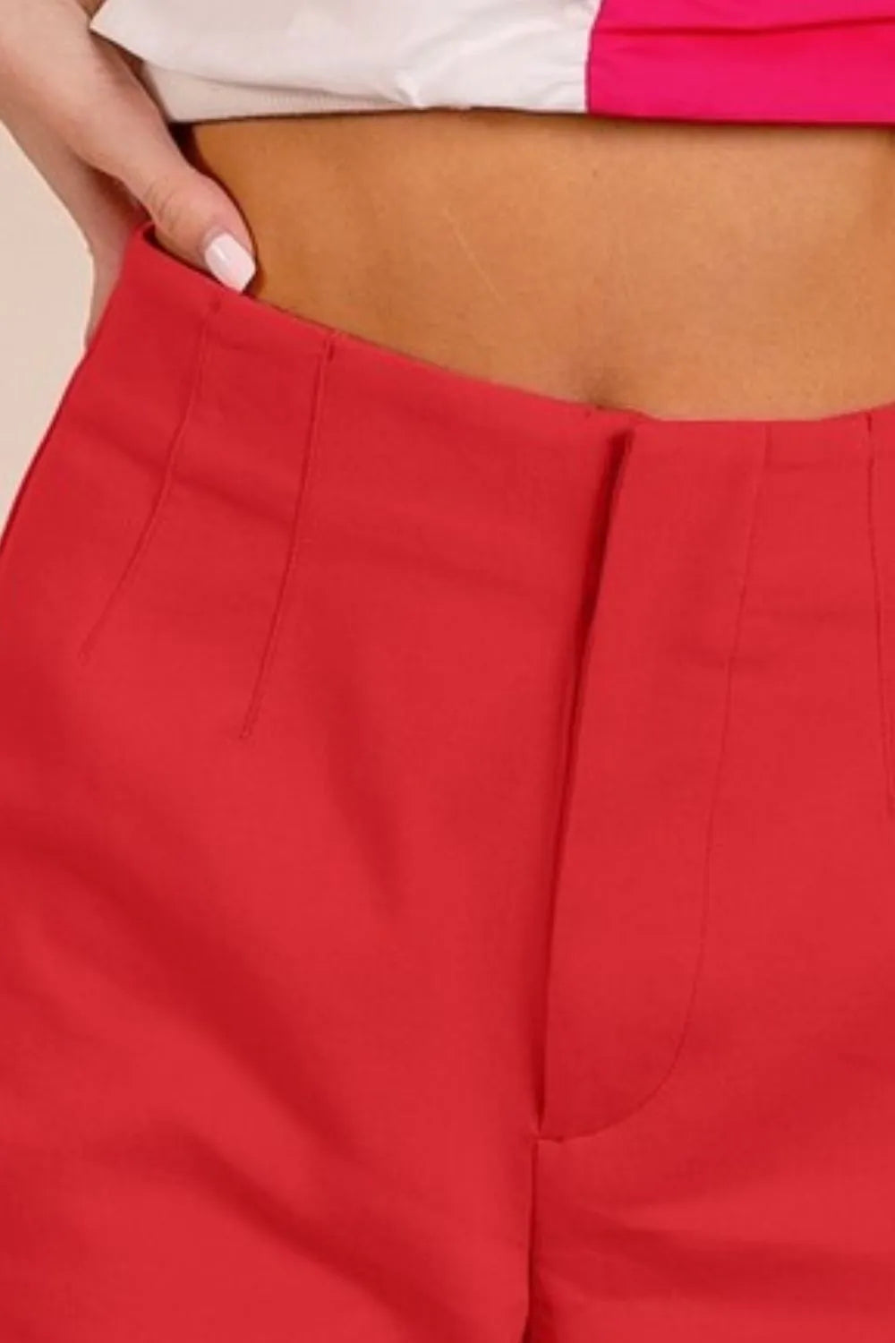 BiBi Bandless Tailored Shorts-Shorts-Krush Kandy, Women's Online Fashion Boutique Located in Phoenix, Arizona (Scottsdale Area)