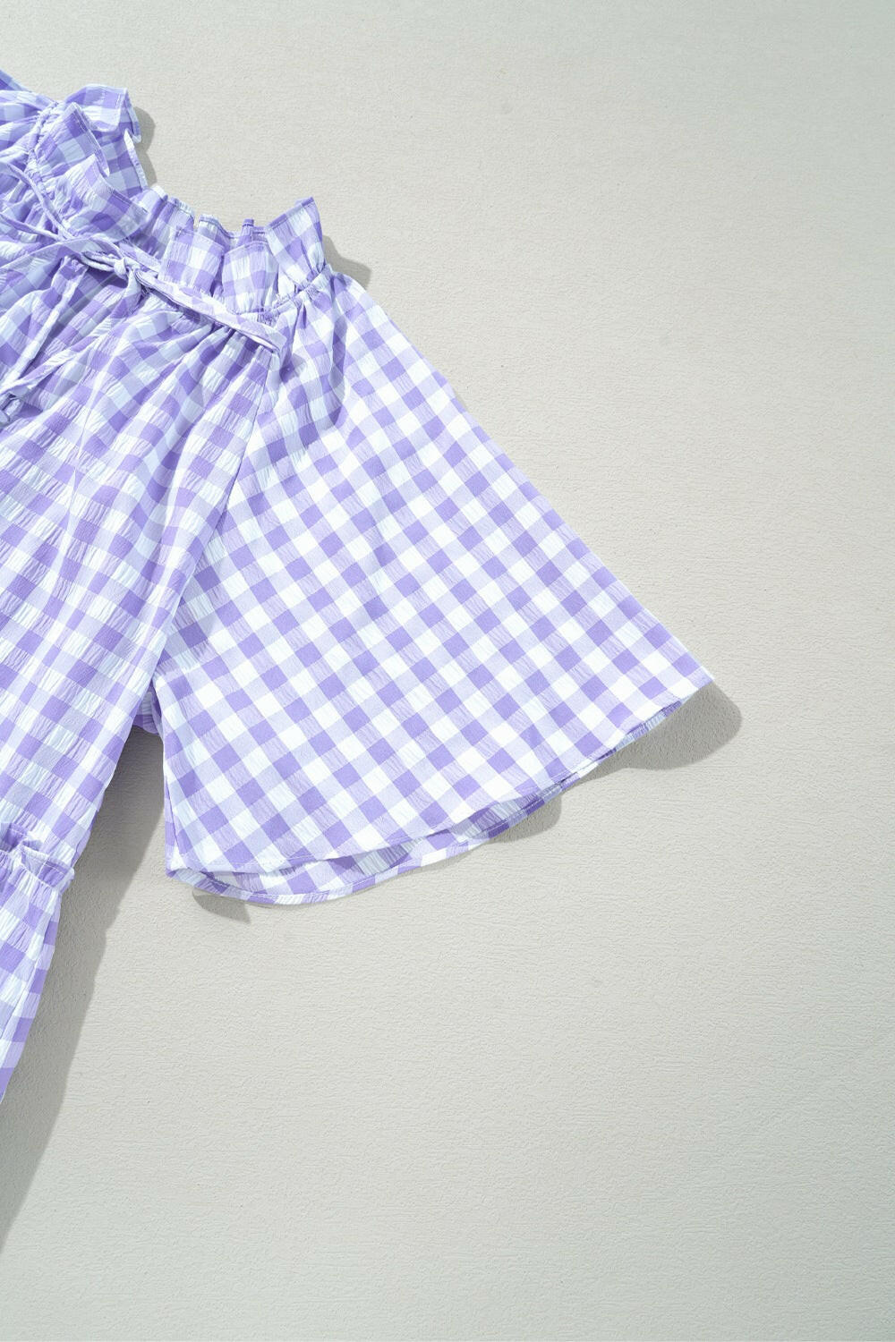 Gingham Ruffle Tiered Mini Dress-Dresses-Krush Kandy, Women's Online Fashion Boutique Located in Phoenix, Arizona (Scottsdale Area)