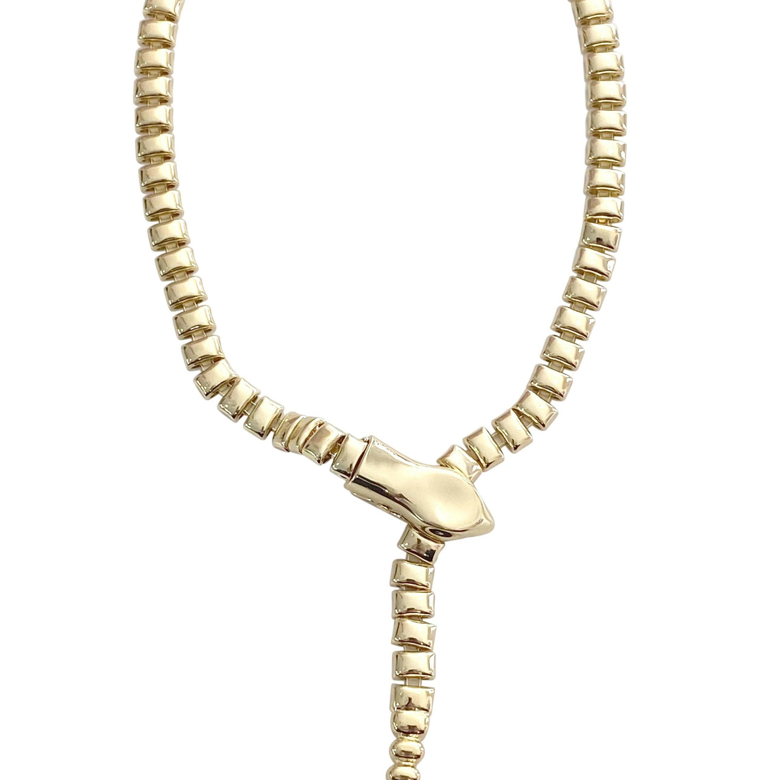 Snake Necklace-Necklace-Krush Kandy, Women's Online Fashion Boutique Located in Phoenix, Arizona (Scottsdale Area)
