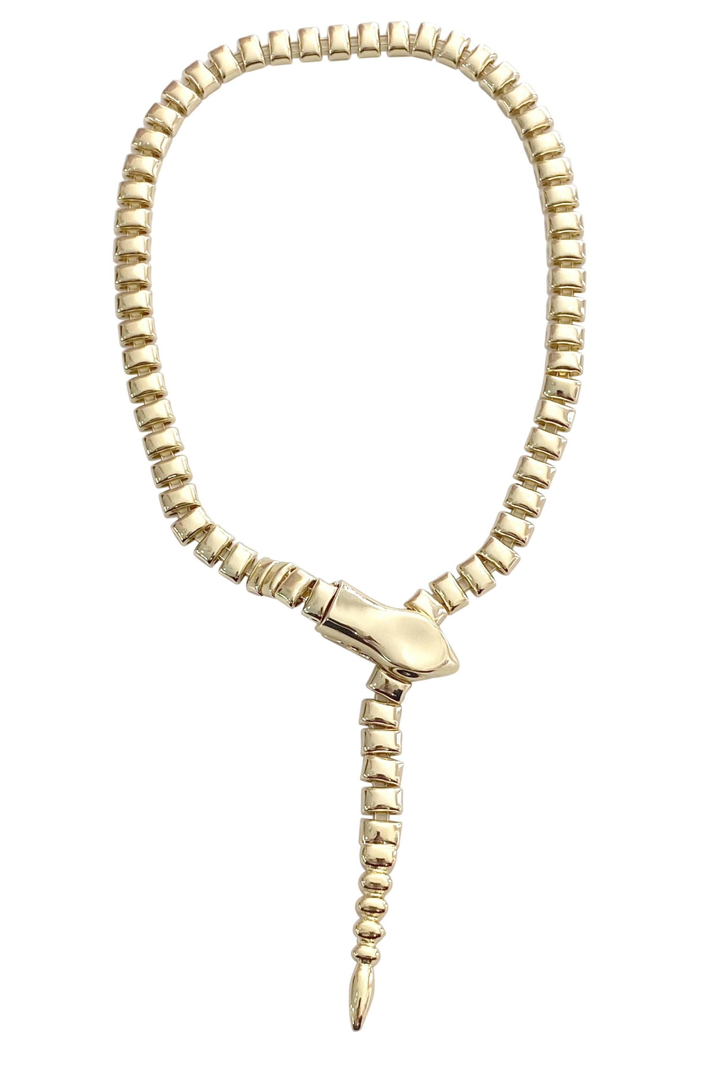 Snake Necklace-Necklace-Krush Kandy, Women's Online Fashion Boutique Located in Phoenix, Arizona (Scottsdale Area)