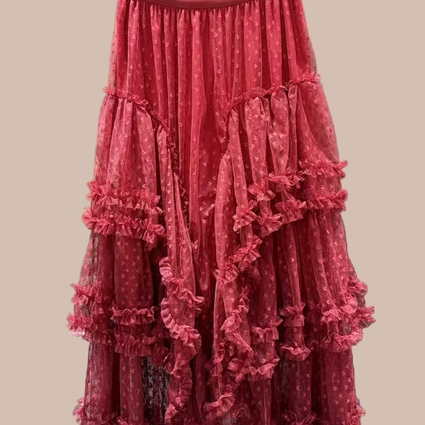 Lace Layers & Chic Dreams Ruffle Tulle Maxi Skirt-Skirts-Krush Kandy, Women's Online Fashion Boutique Located in Phoenix, Arizona (Scottsdale Area)