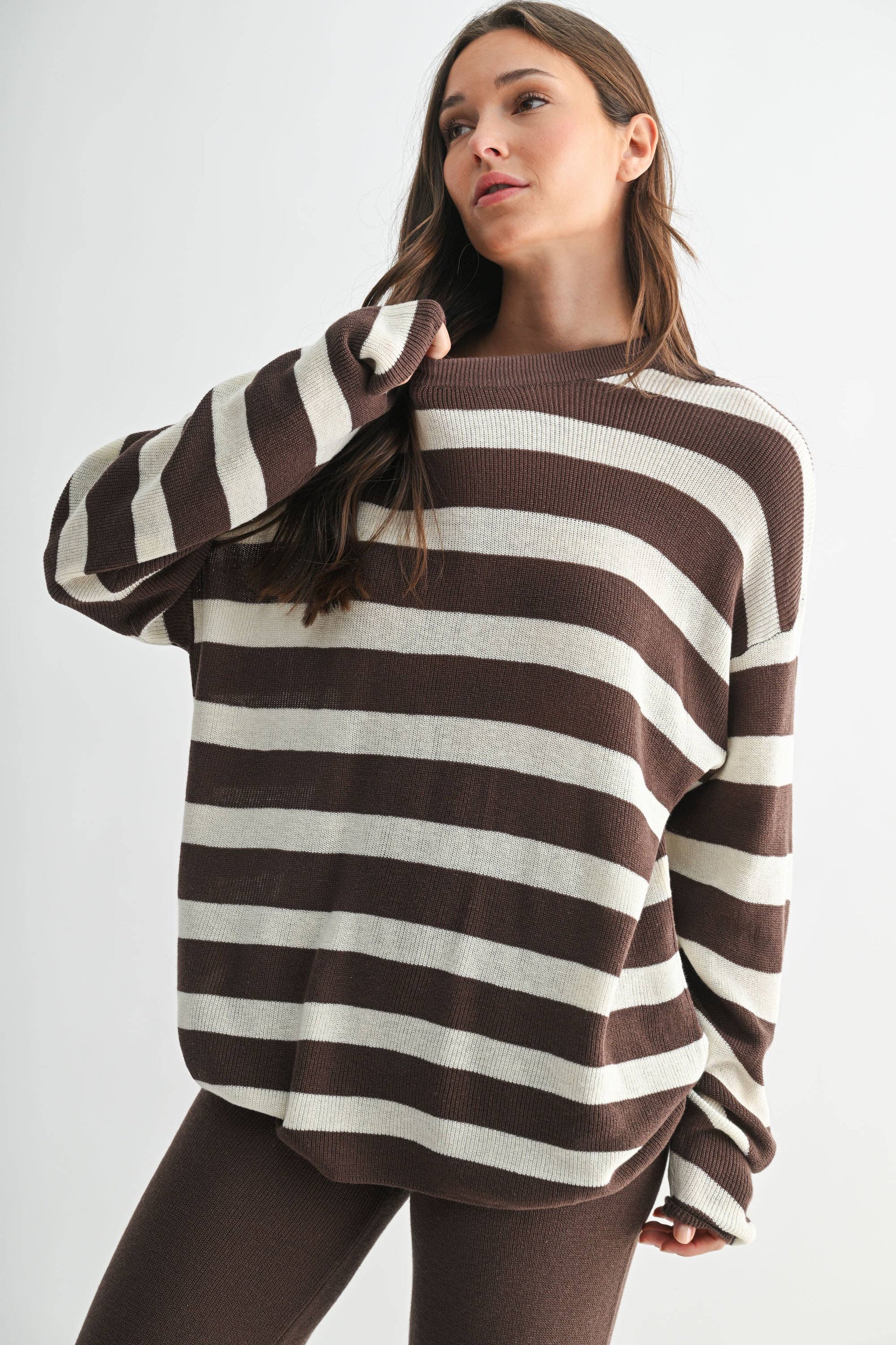 Soft Wave Stripe Set-2 Piece Outfit Sets-Krush Kandy, Women's Online Fashion Boutique Located in Phoenix, Arizona (Scottsdale Area)