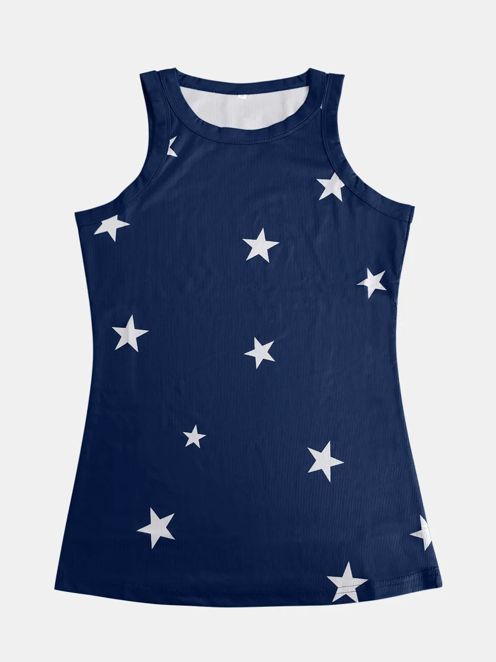 Full Size Star Round Neck Tank-Tops-Krush Kandy, Women's Online Fashion Boutique Located in Phoenix, Arizona (Scottsdale Area)