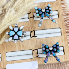 Opal Cascade Sterling Silver Stone Rings-Ring Sizers-Krush Kandy, Women's Online Fashion Boutique Located in Phoenix, Arizona (Scottsdale Area)