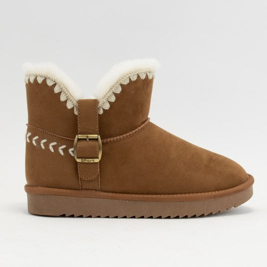 LANA- Faux Sherpa Buckle Boots-Shoes-Krush Kandy, Women's Online Fashion Boutique Located in Phoenix, Arizona (Scottsdale Area)