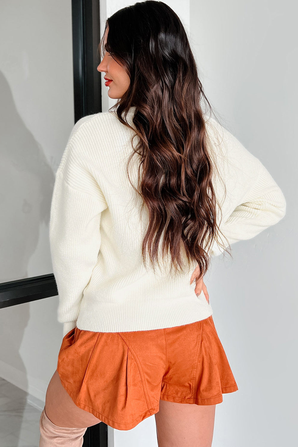 Pumpkin Patch Knit Sweater-Sweaters-Krush Kandy, Women's Online Fashion Boutique Located in Phoenix, Arizona (Scottsdale Area)