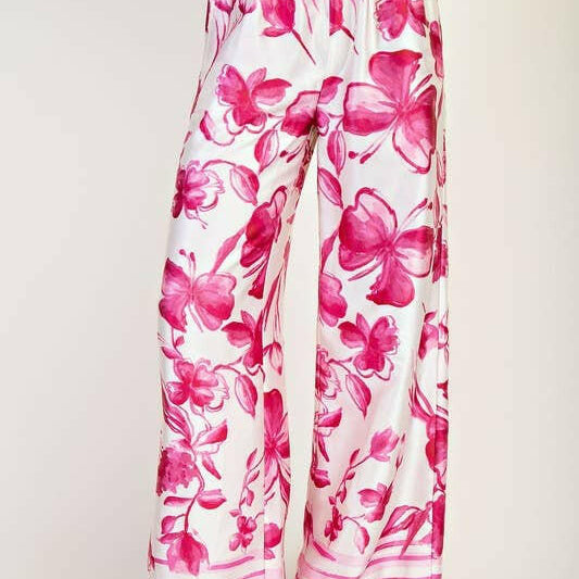Resort Ready Printed Wide-Leg Pants-Pants-Krush Kandy, Women's Online Fashion Boutique Located in Phoenix, Arizona (Scottsdale Area)