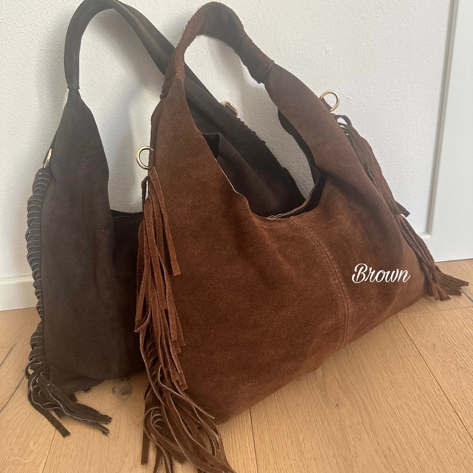Jane Italian Suede Shoulder Bag | Pre-Order