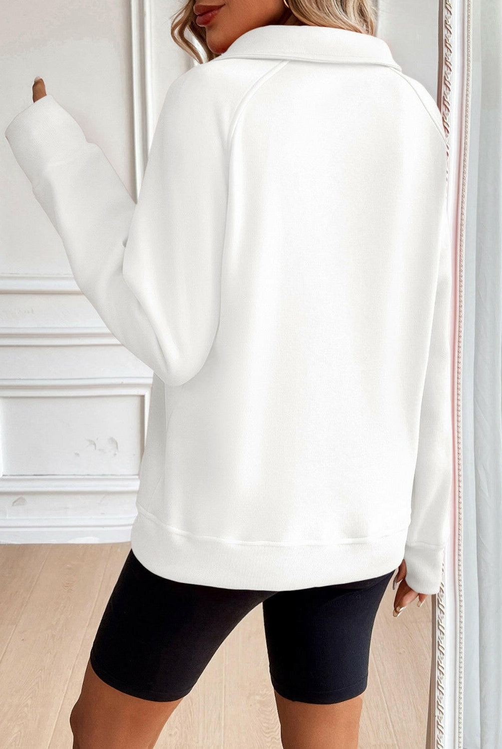 Ivy Lane Half Zip Raglan Sleeve Sweatshirt-Krush Kandy, Women's Online Fashion Boutique Located in Phoenix, Arizona (Scottsdale Area)